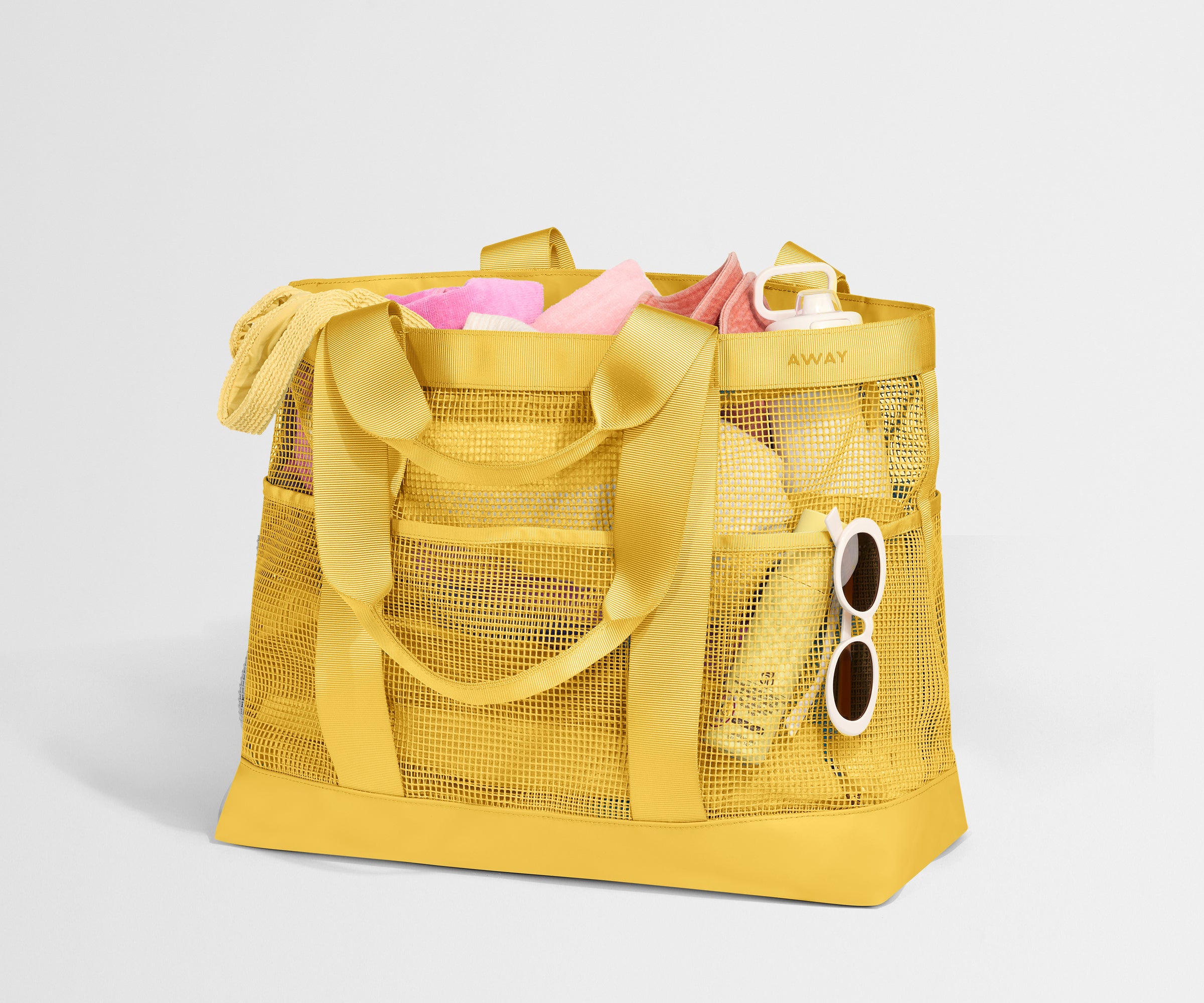 away-beach-tote-sac-de-plage-jaune-golden-hour image 3