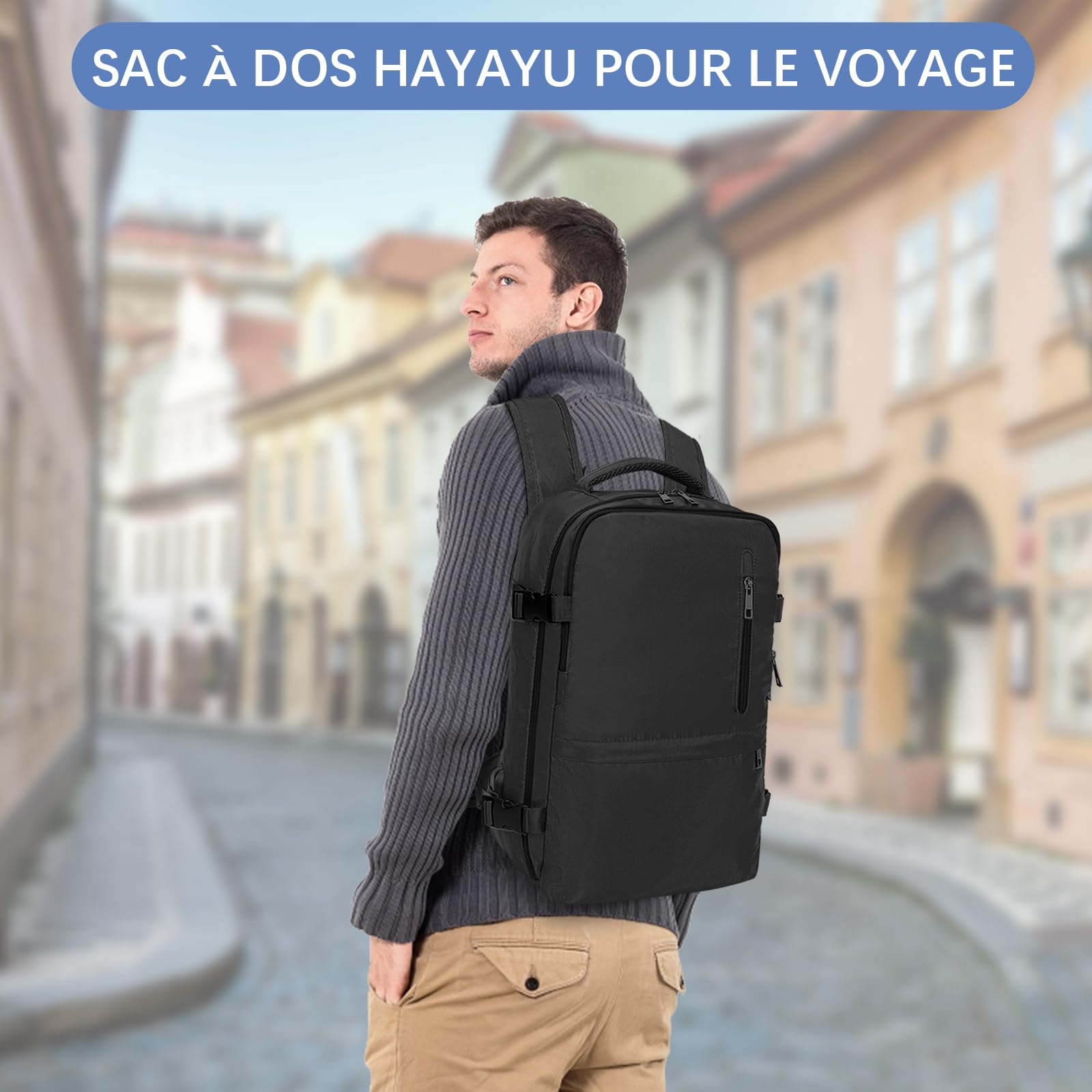 hayayu-sac-de-cabine-sac-dos-avion-20l-avec-poche-ordinateur image 8