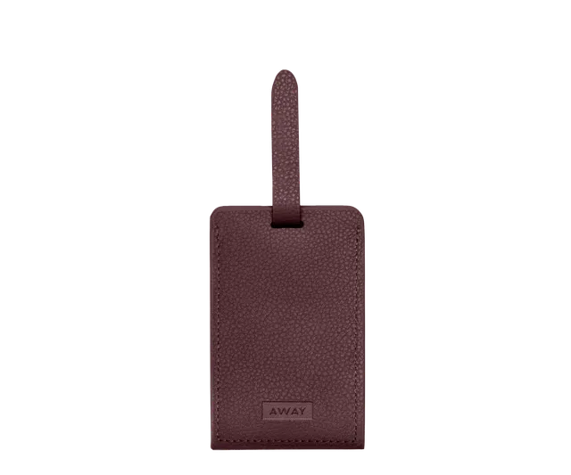away-aluminum-edge-tag-tiquette-bagage-aluminium-rouge image 1