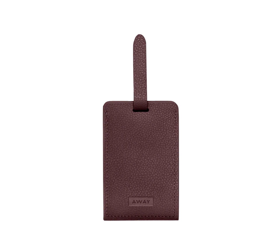 away-aluminum-edge-tag-tiquette-bagage-aluminium-rouge image 1