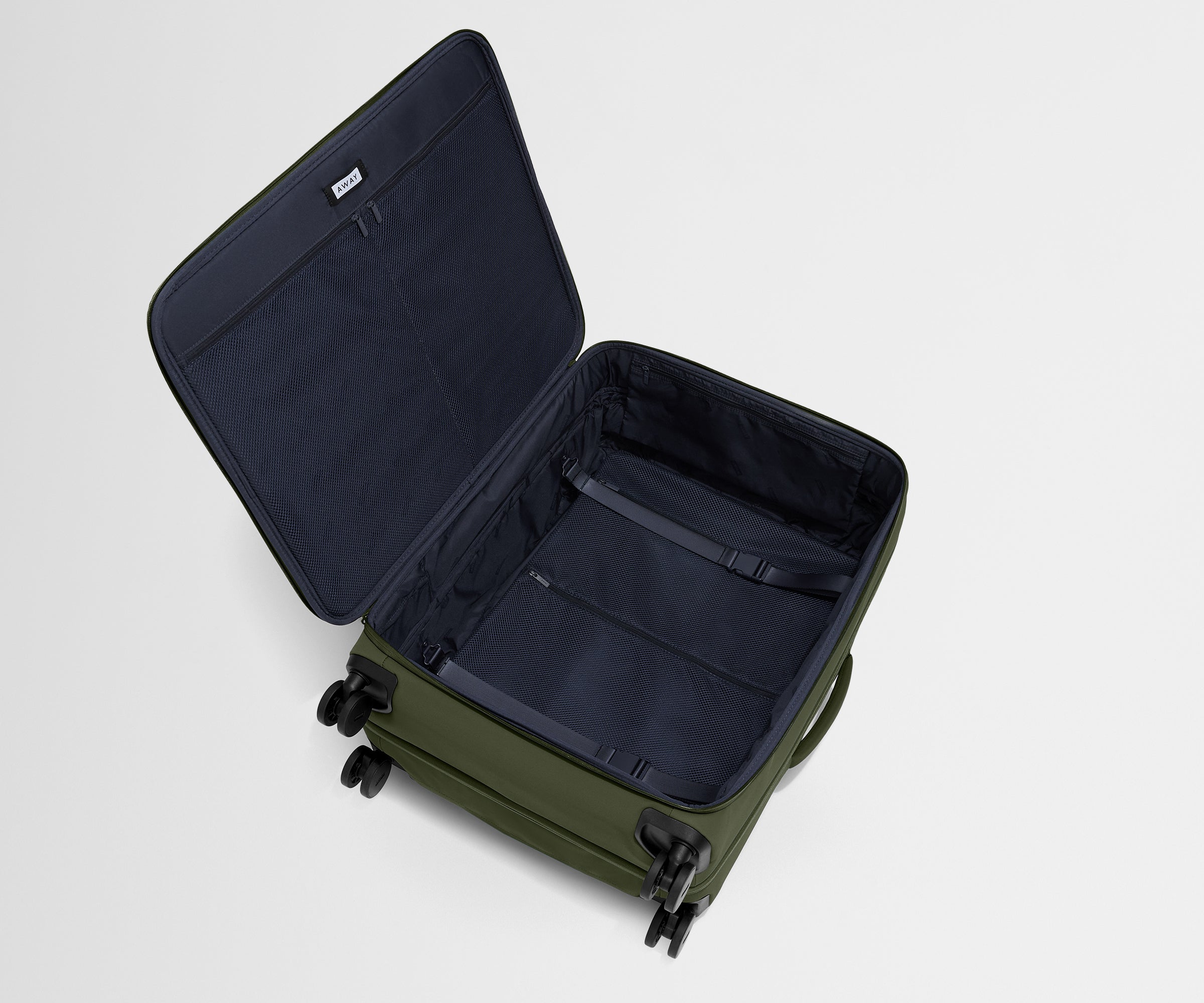 away-checked-softside-large-valise-soute-vert-olive image 6