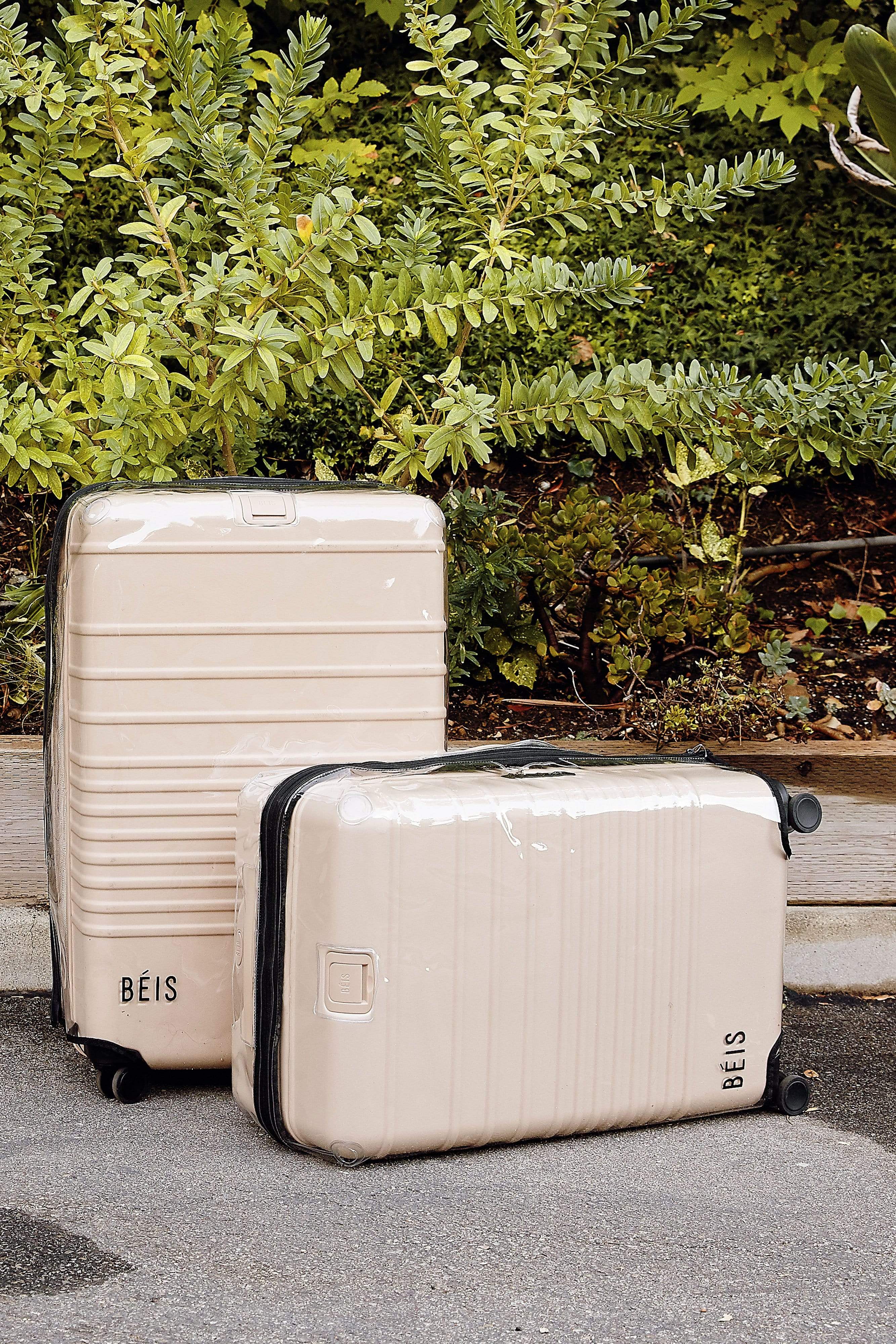 beis-large-check-in-housse-valise-soute-protection image 2