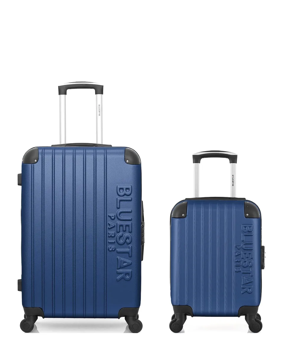 bluestar-bucarest-lot-2-valises-rigides-vert-fonc-cabine-xxs image 1