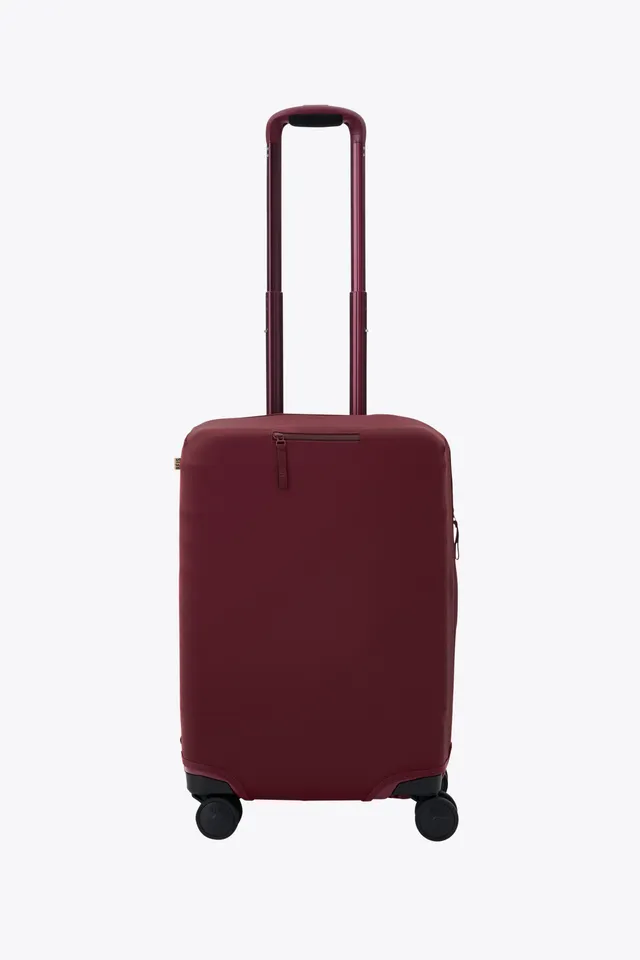 beis-carry-on-housse-valise-cabine-bordeaux image 1