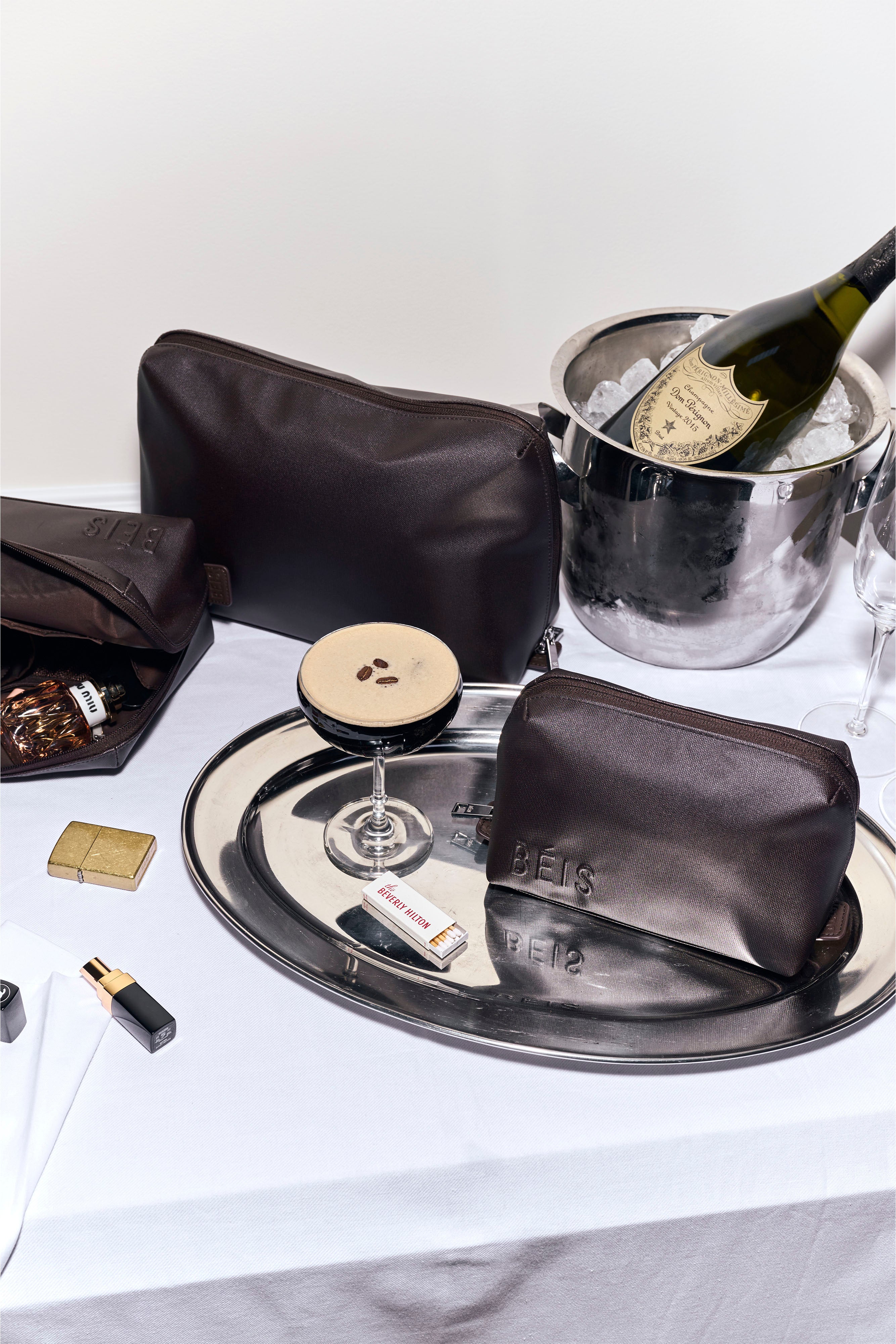 beis-large-cosmetic-pouch-trousse-maquillage-espresso image 3