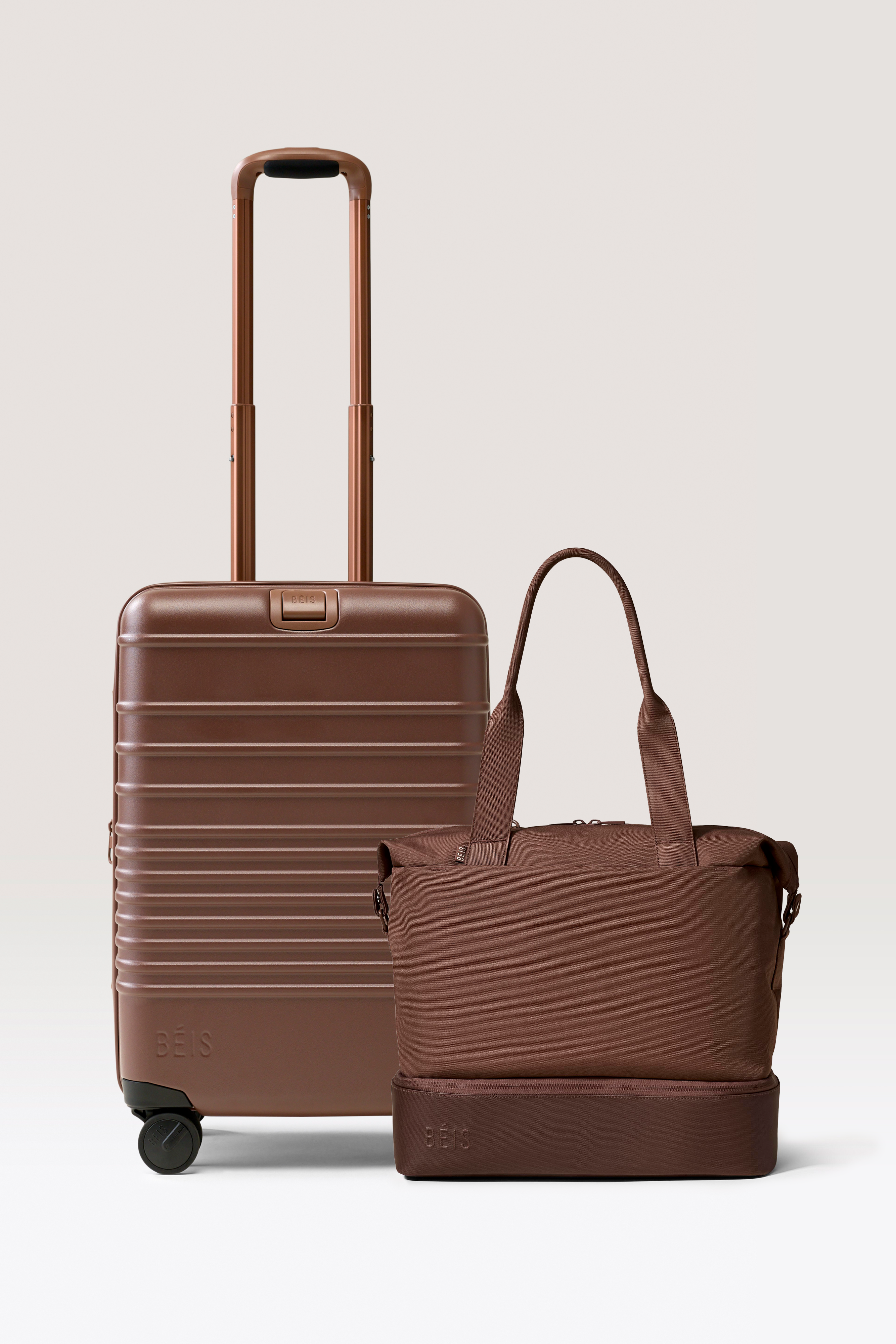 beis-travel-set-carry-on-starter-set-valises-marron-cabine image 1