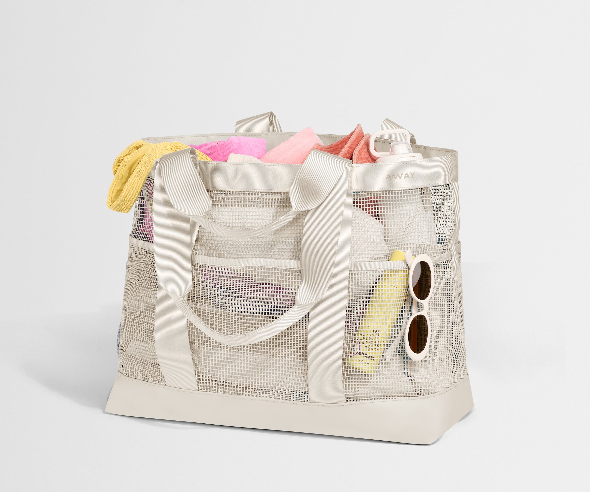 away-beach-tote-sac-plage-blanc-mesh-d-perlant image 3