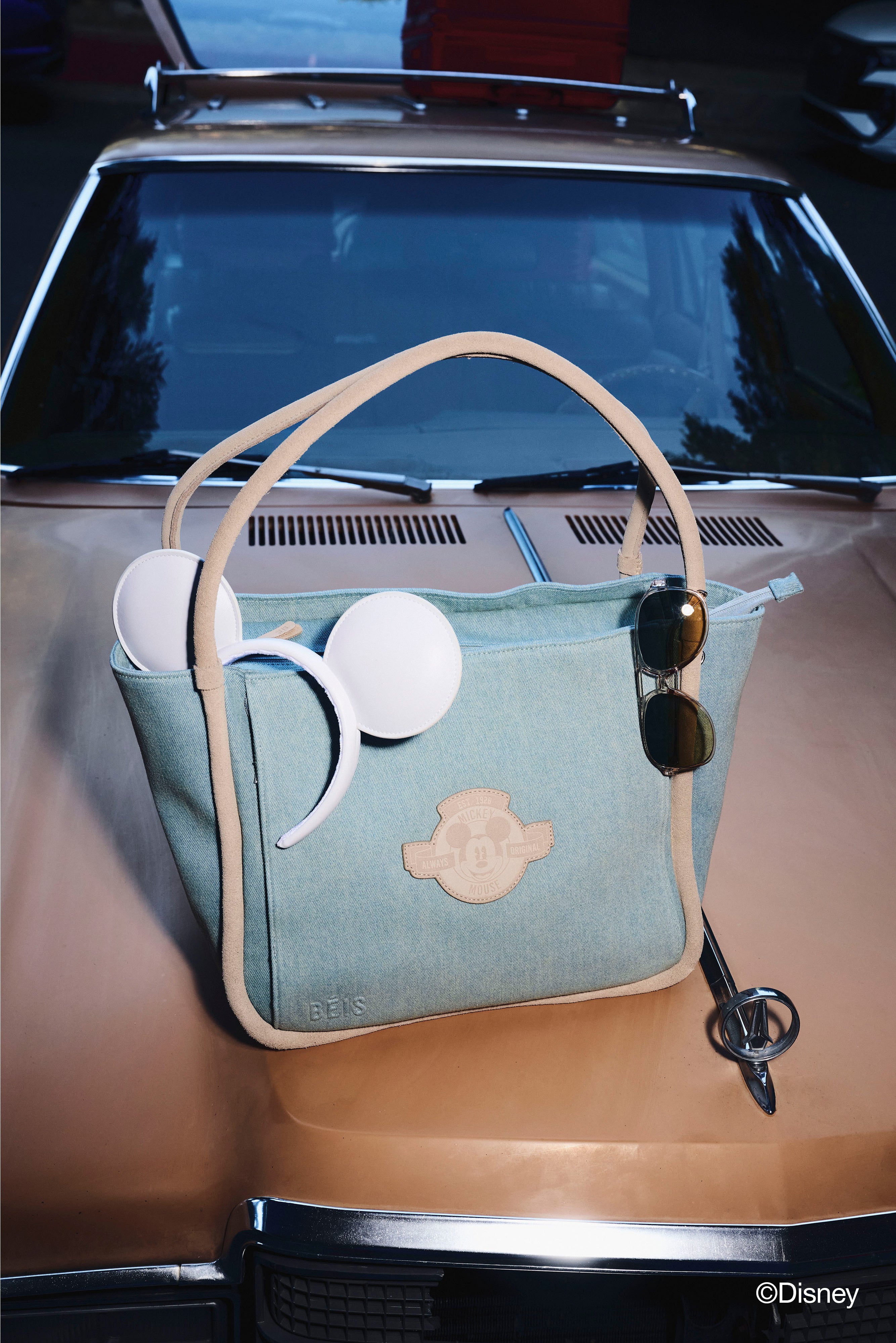 b-is-disney-tote-sac-tote-blue-jeans-mickey image 3