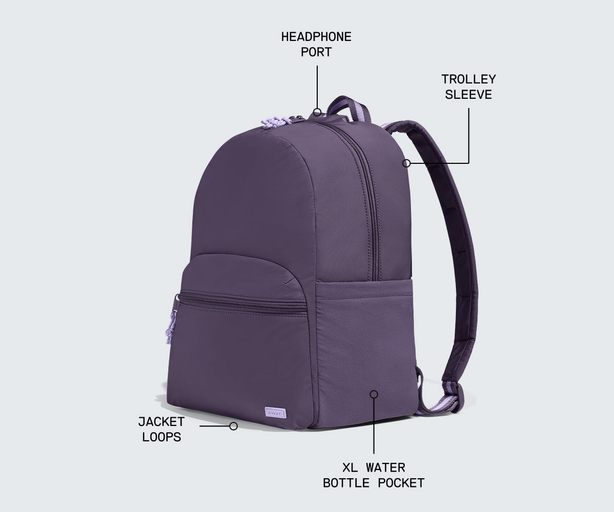away-featherlight-sac-dos-misty-purple-violet-nylon image 2