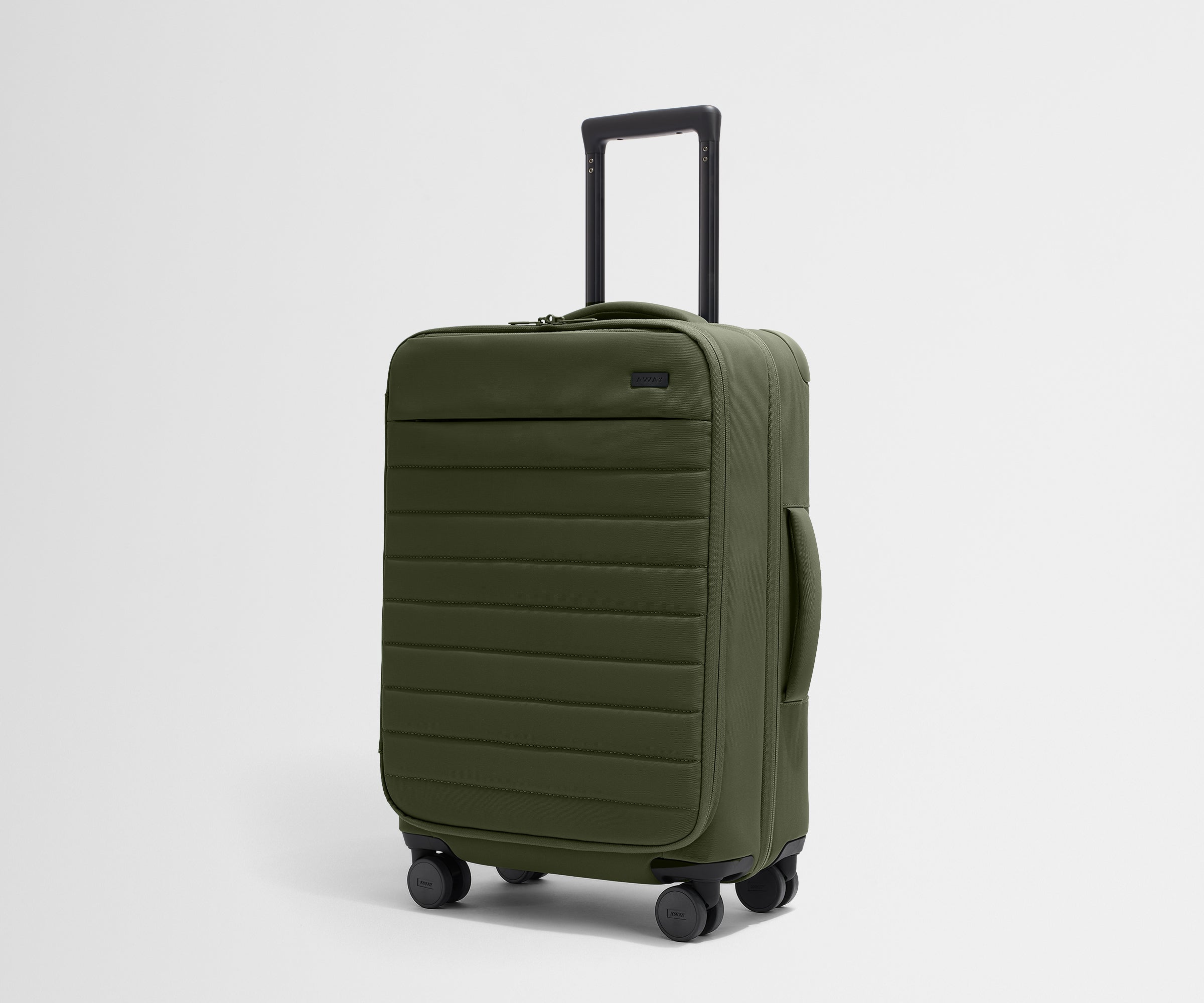 away-bigger-carry-on-valise-cabine-vert-olive-souple image 2