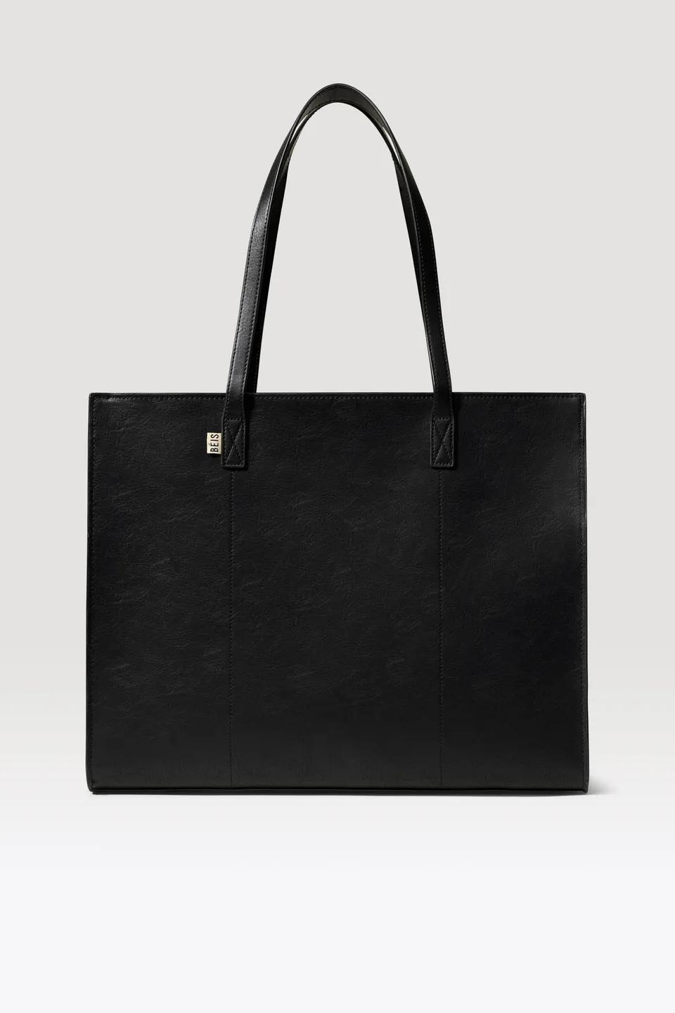 beis-large-work-tote-sac-cabas-noir-ordinateur image 1