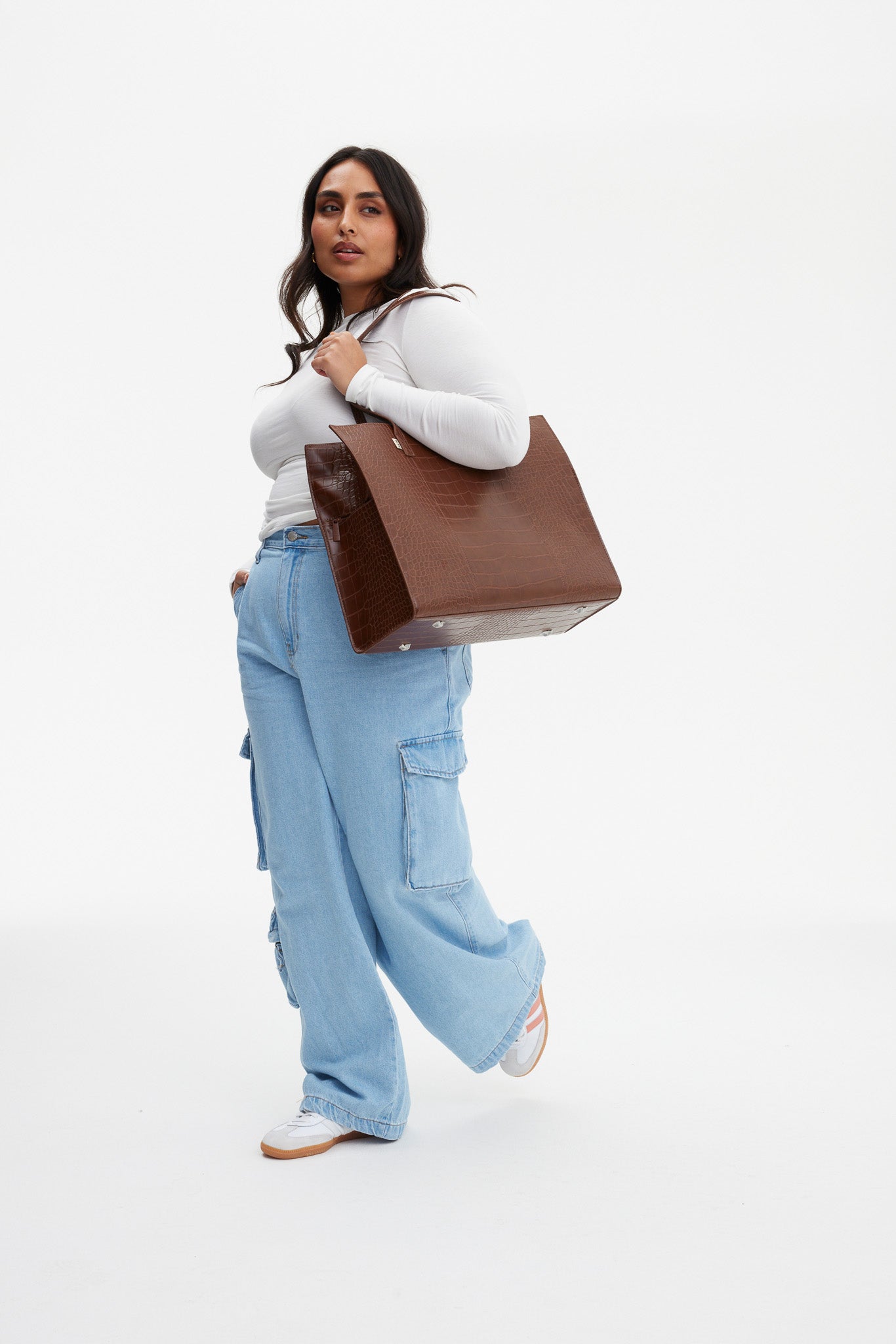 beis-large-work-tote-sac-tote-maple-croc-ordinateur image 5
