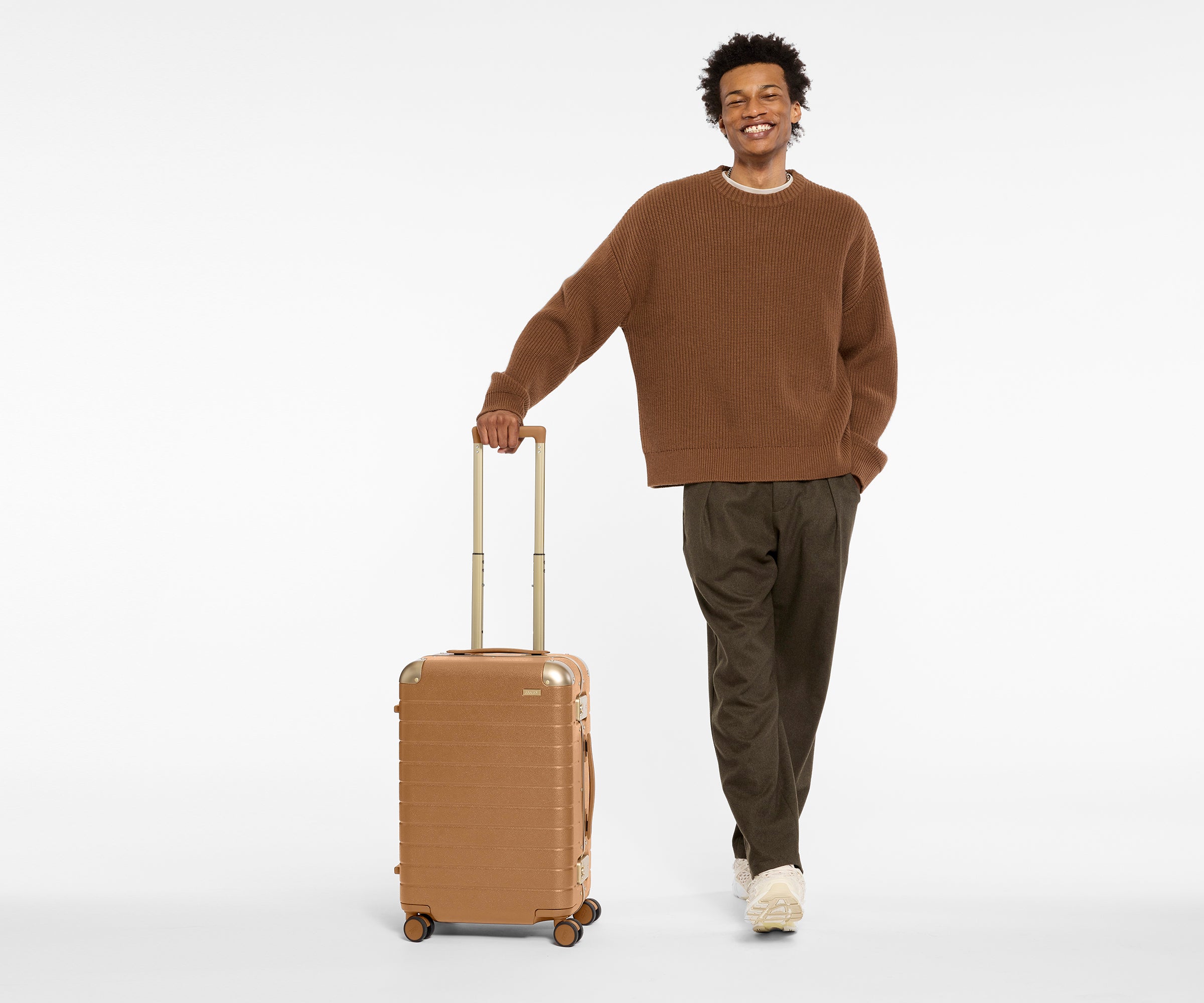 away-aluminum-edge-bigger-valise-cabine-cognac-alu image 4