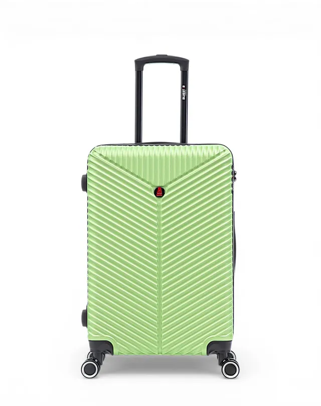 bluestar-paris-gaite-valise-moyenne-rigide-orange-chevrons image 1