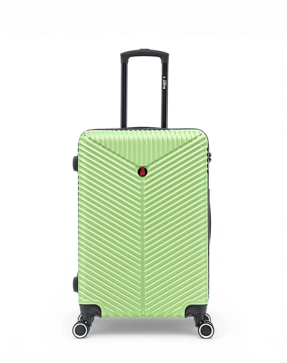 bluestar-paris-gaite-valise-moyenne-rigide-orange-chevrons image 1