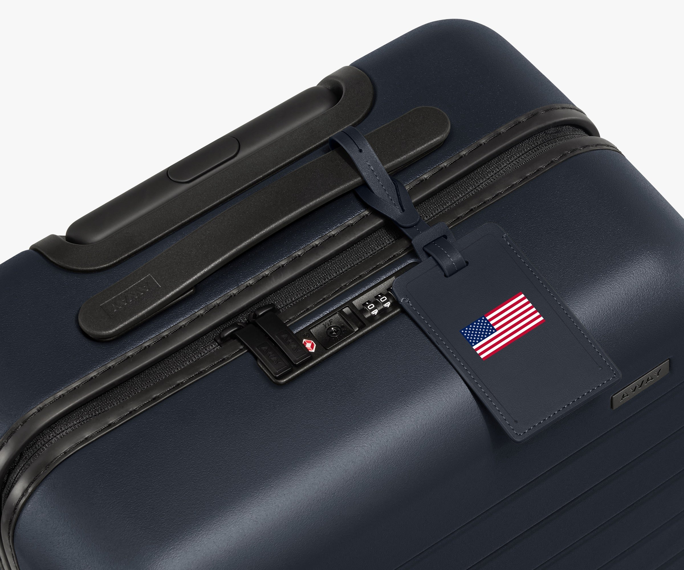 away-match-day-tiquette-bagage-cuir-drapeau-usa image 3