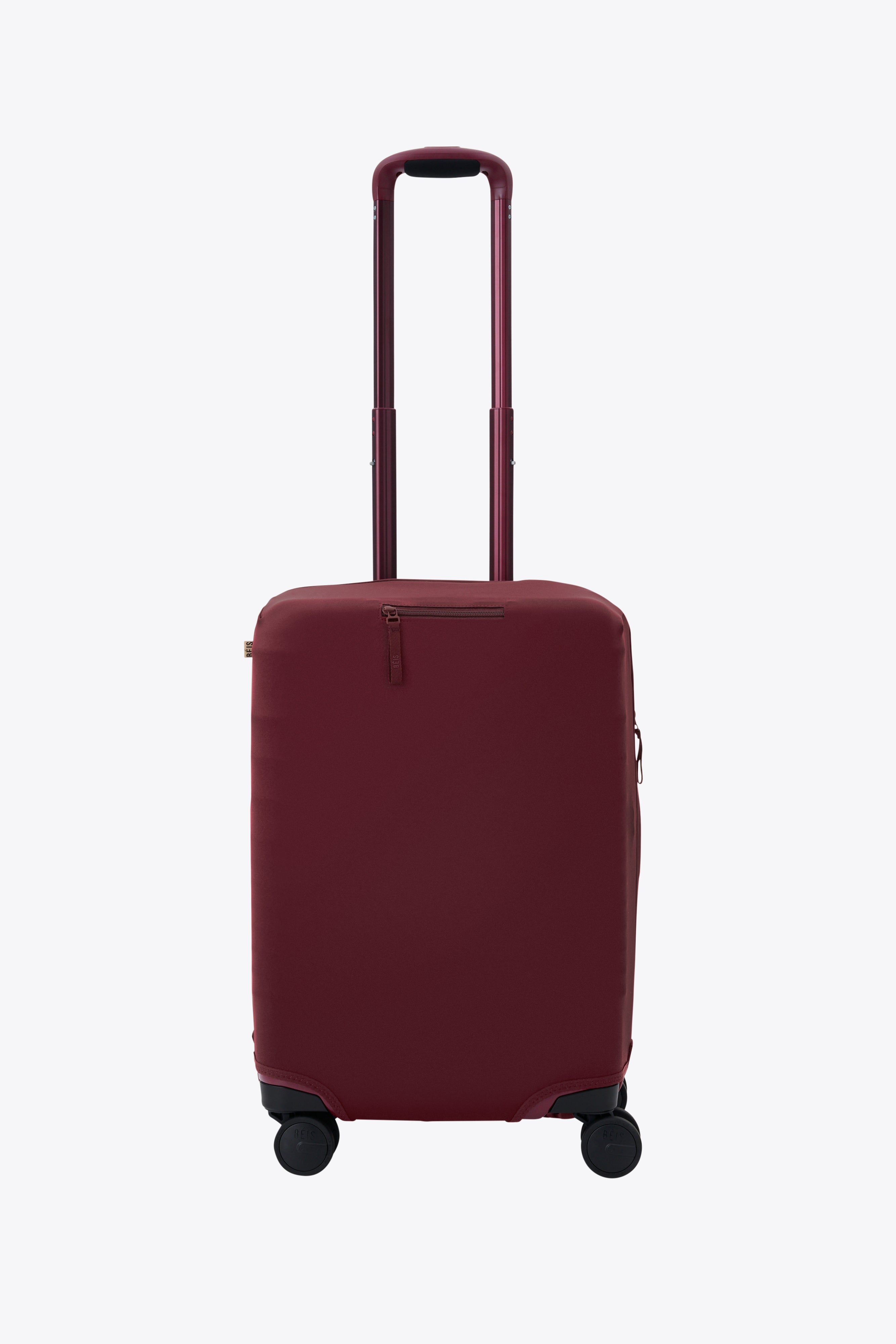 beis-carry-on-housse-valise-cabine-bordeaux image 1
