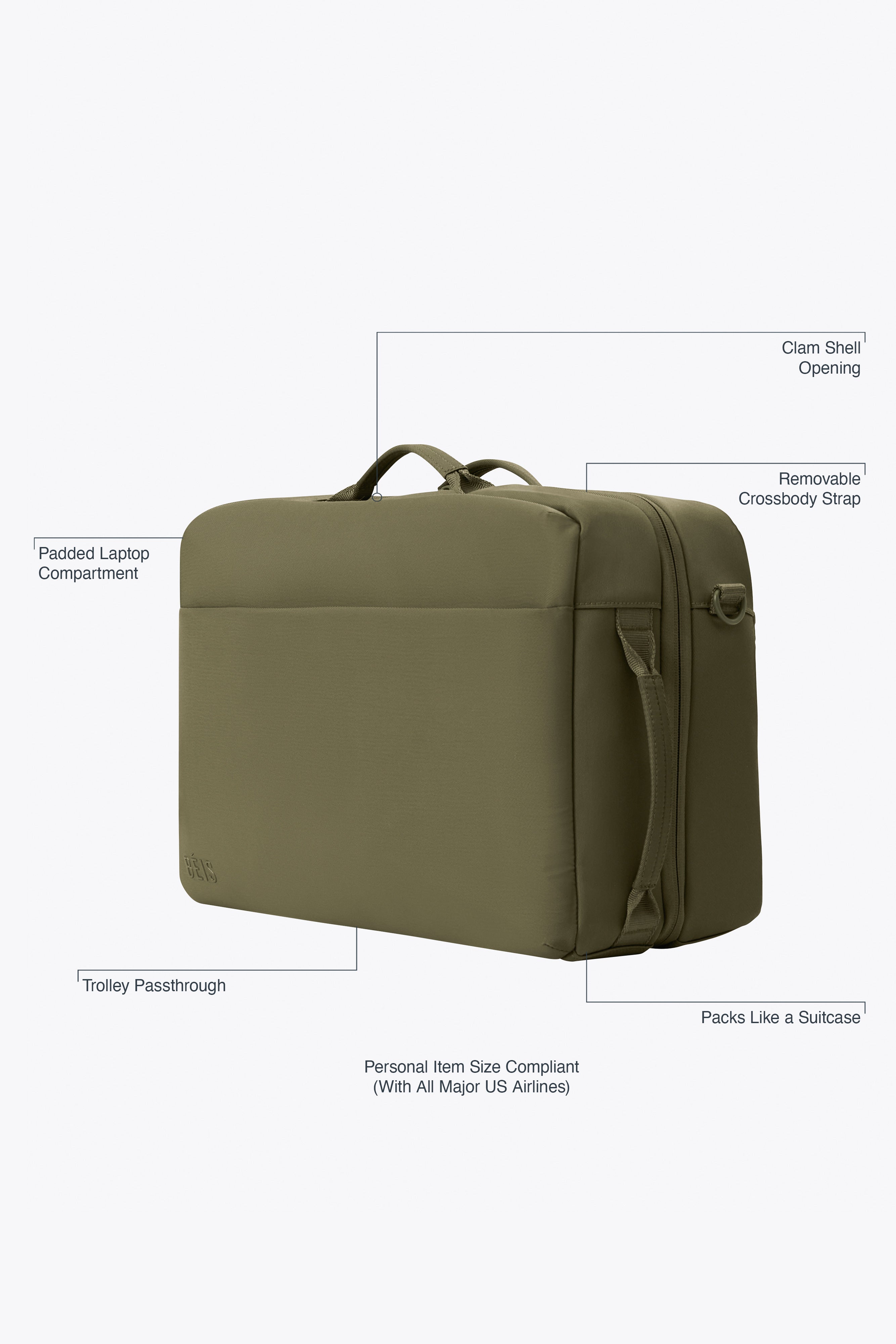 beis-ultimate-travel-duffle-sac-voyage-olive image 2