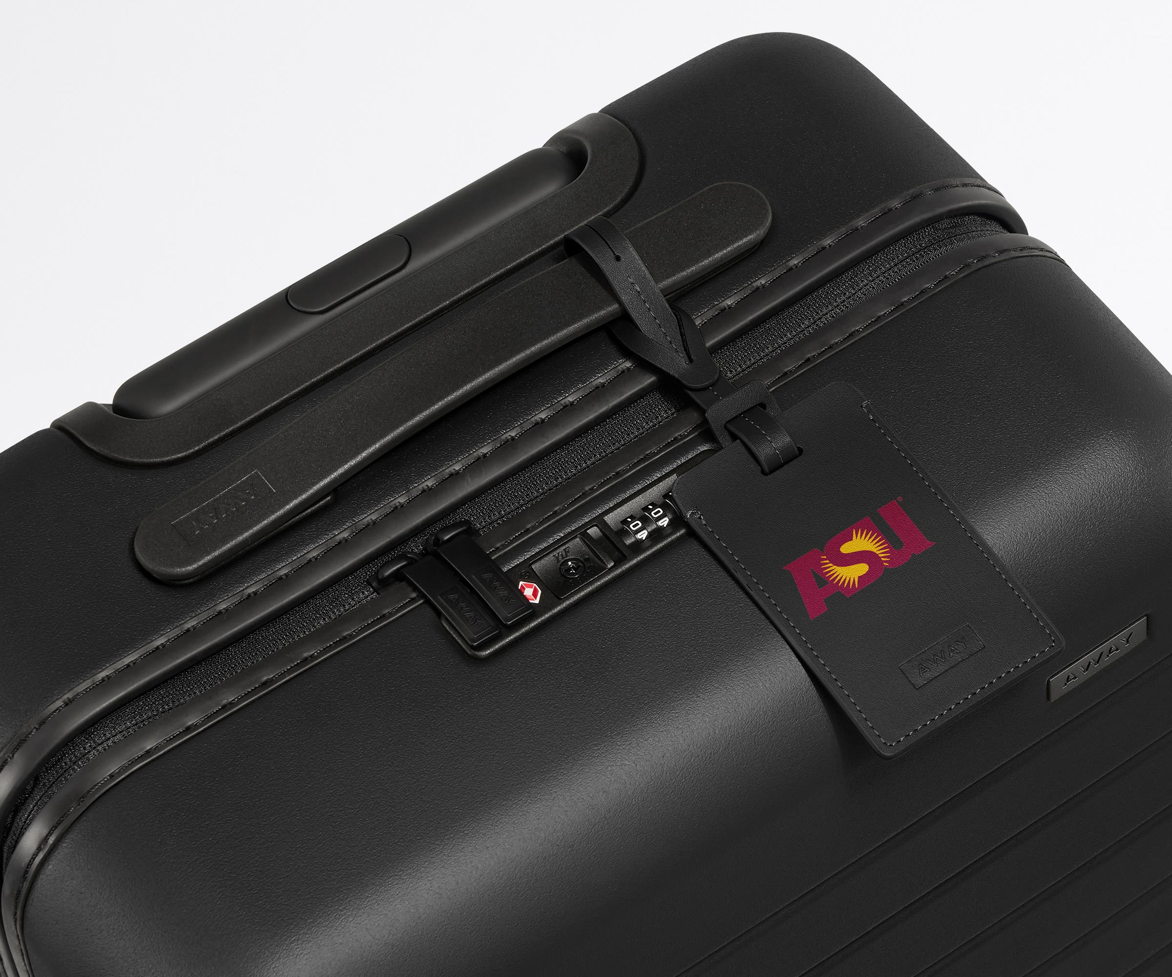 away-collegiate-tiquette-bagage-cuir-asu image 2