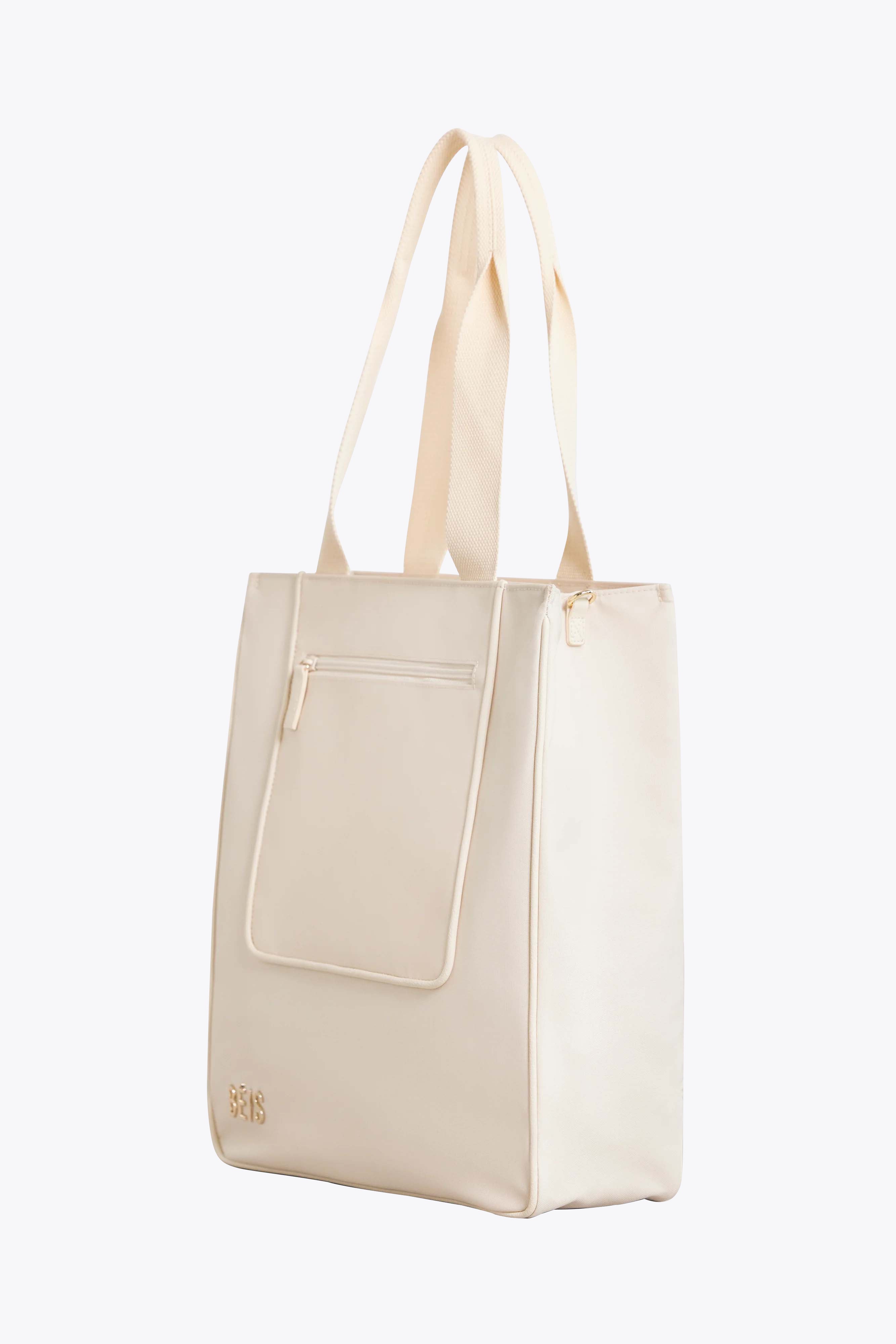 beis-north-to-south-tote-bag-beige-ordinateur image 2