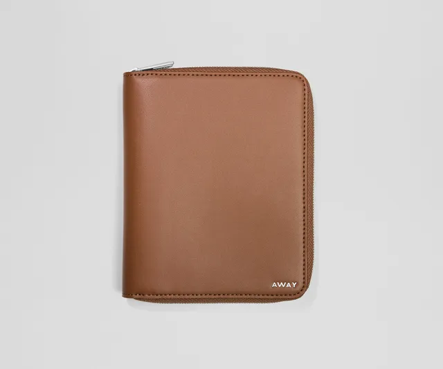 away-travel-wallet-portefeuille-voyage-saddle-brown-cuir image 1