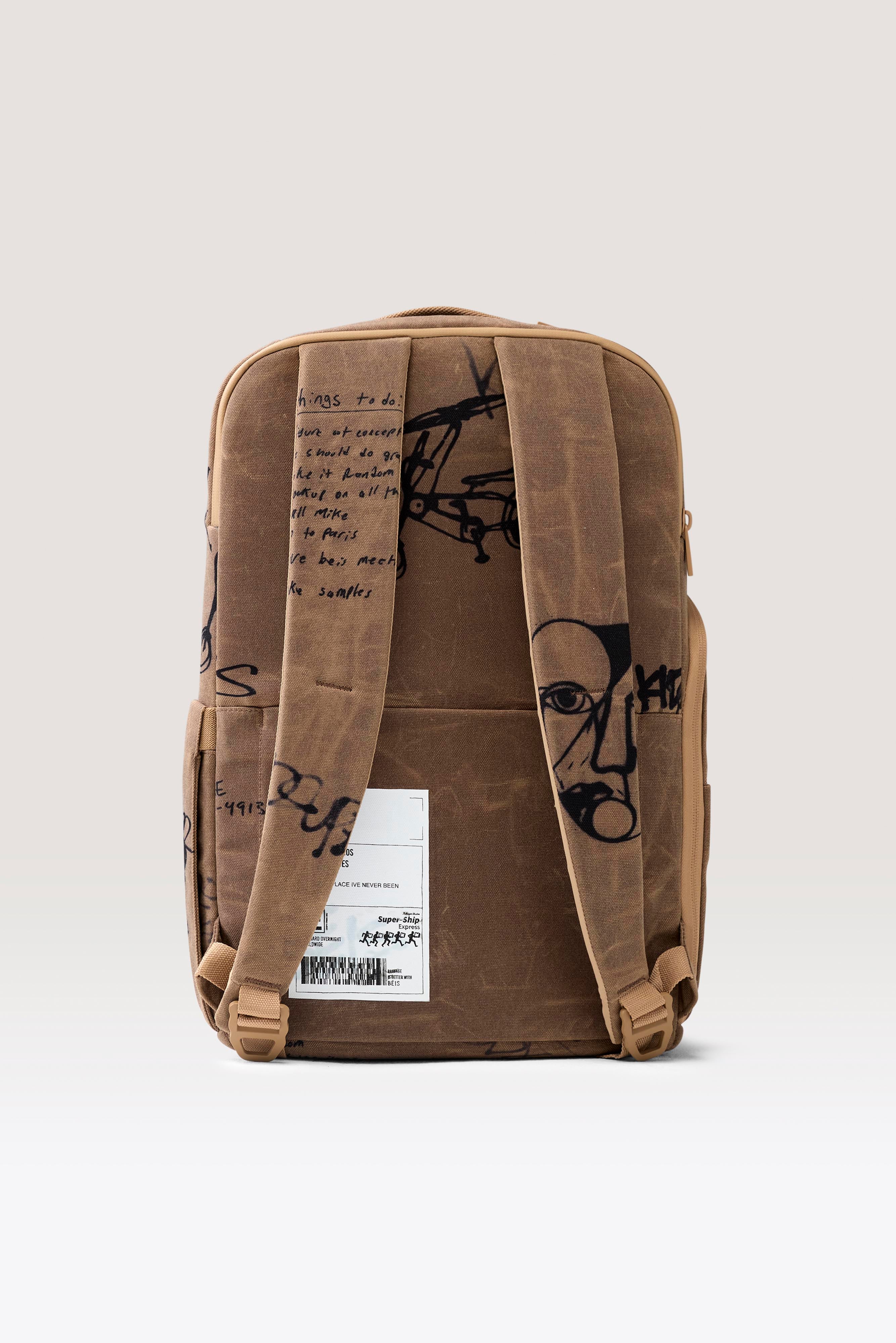 beis-x-kidsuper-pro-travel-sac-dos-cargo-graffiti-16 image 3