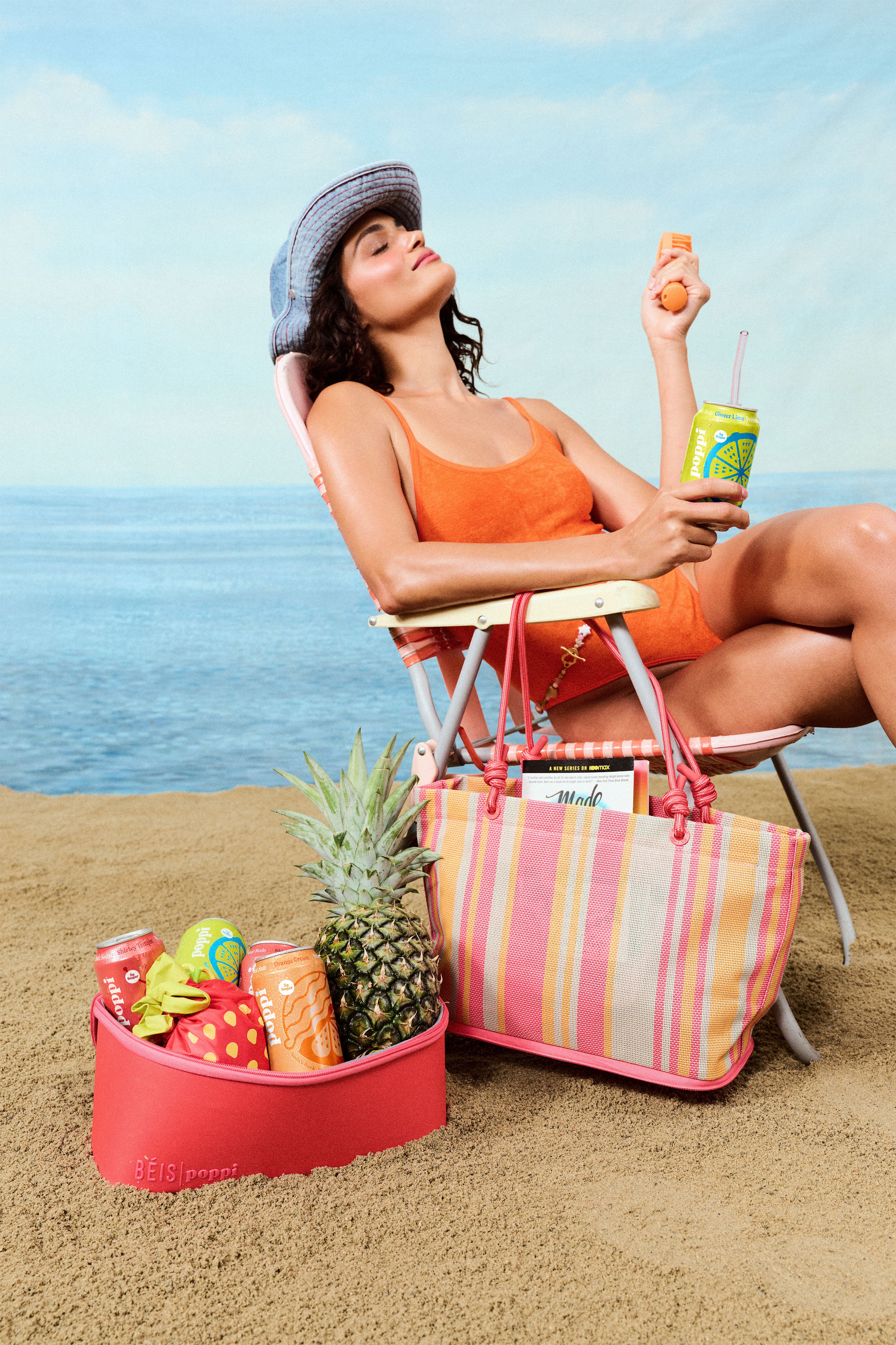 beis-the-cooler-tote-sac-tote-juicy-stripe-isotherme image 4