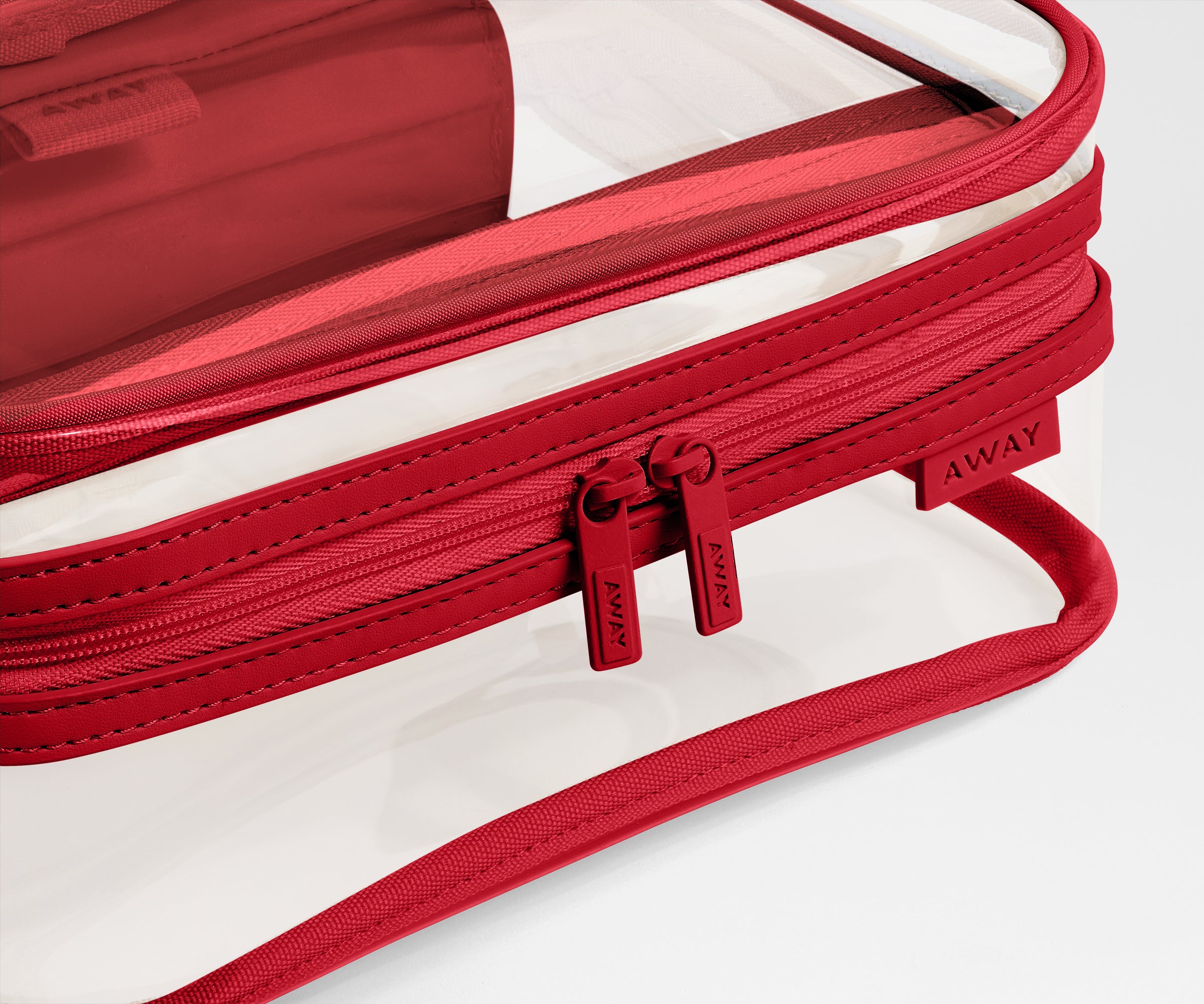away-clear-toiletry-bag-trousse-toilette-cherry-red image 3