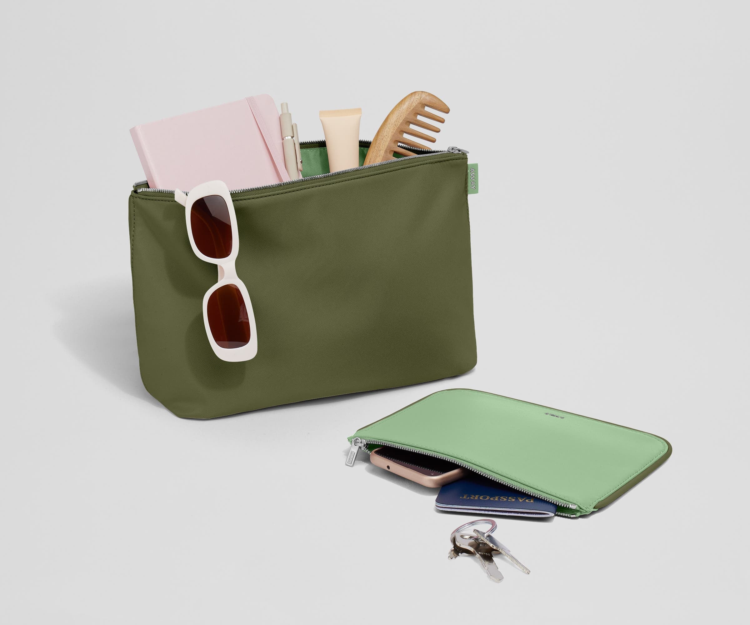 away-pouch-duo-trousse-voyage-sea-green-vert-lot-2 image 2
