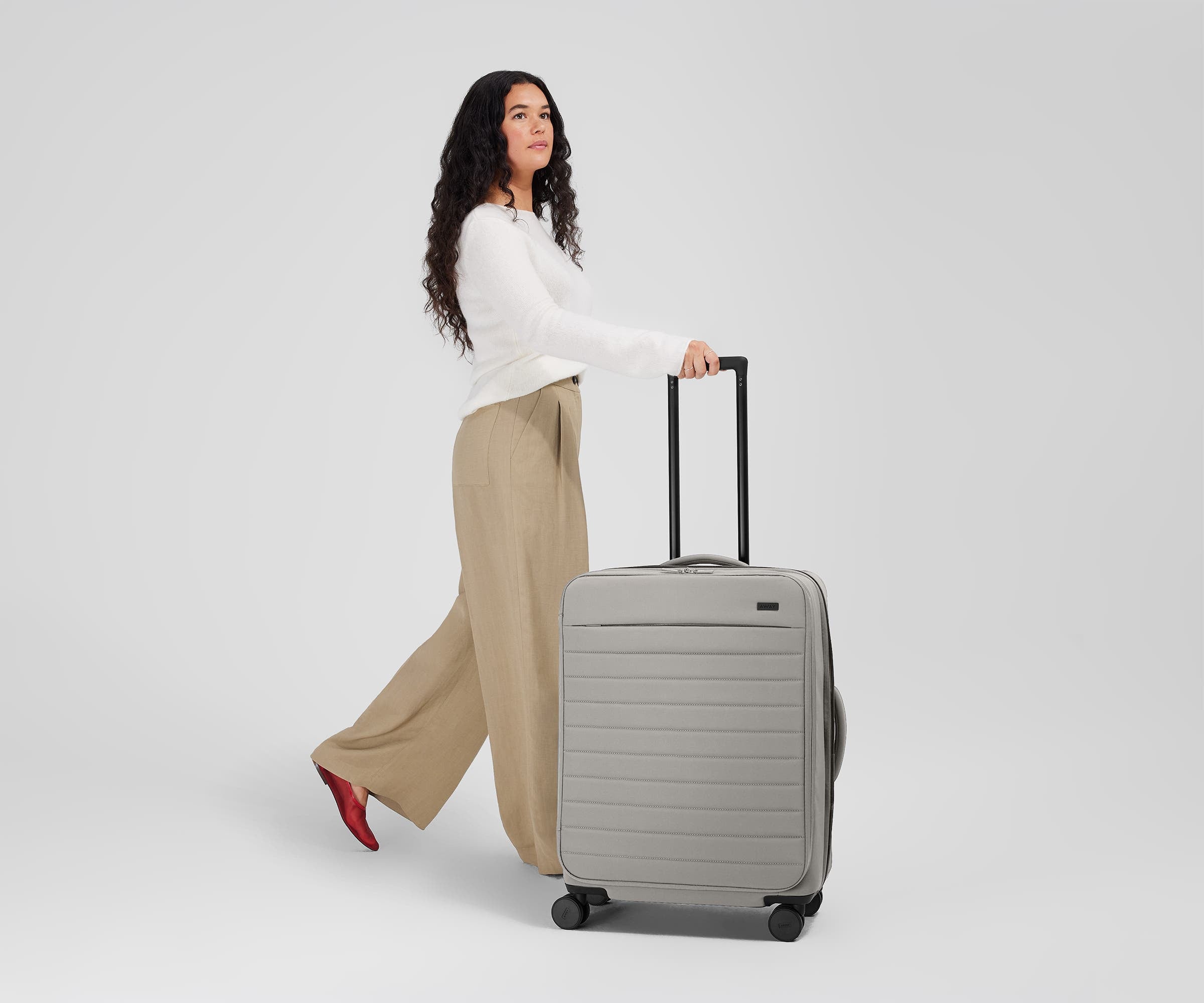 away-softside-medium-valise-soute-cloud-gray-souple image 4