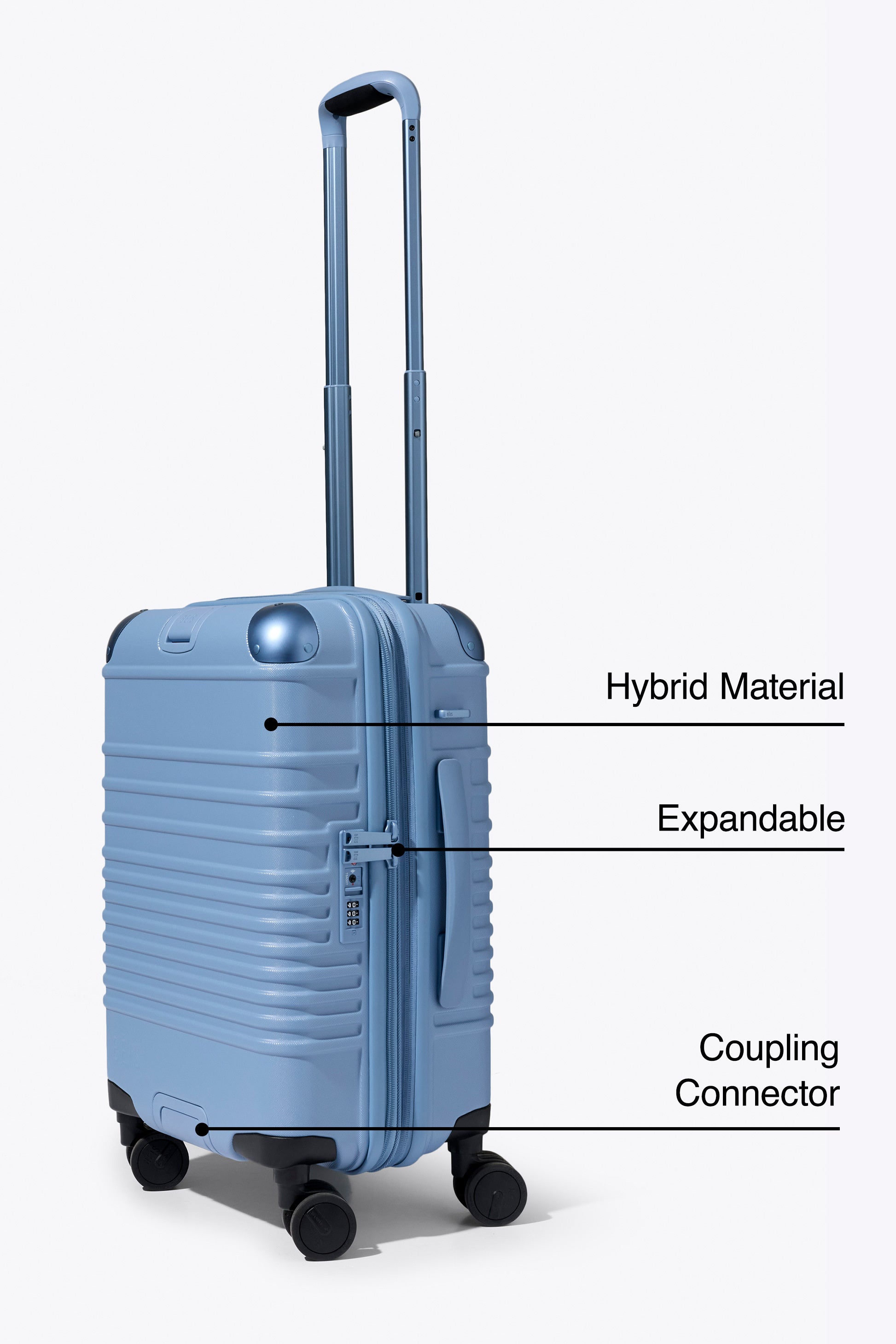 beis-hybrid-valise-cabine-roller-dusty-blue-rigide-connectable image 2