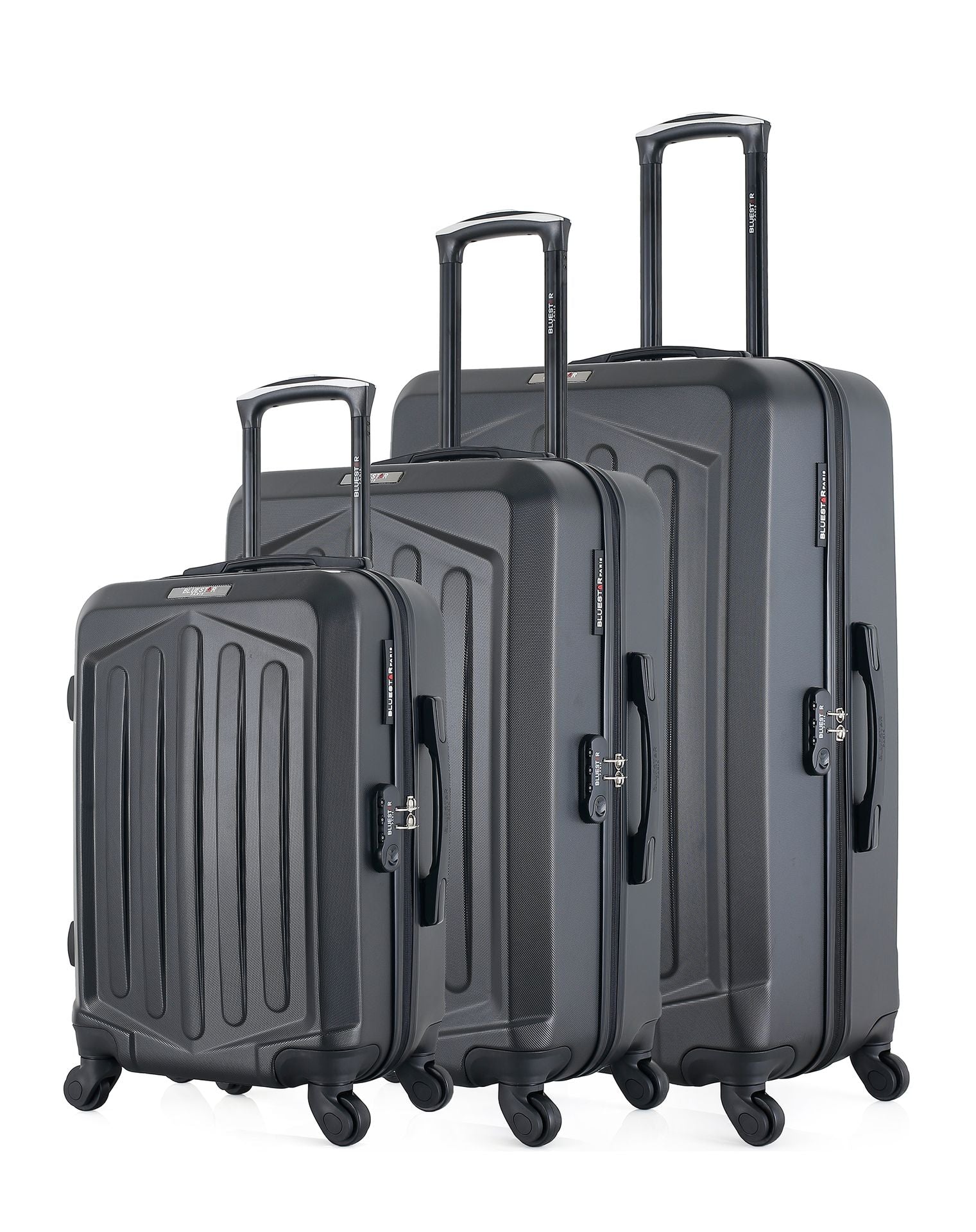 bluestar-hagen-set-3-valises-rigides-noires-cabine-37l image 3