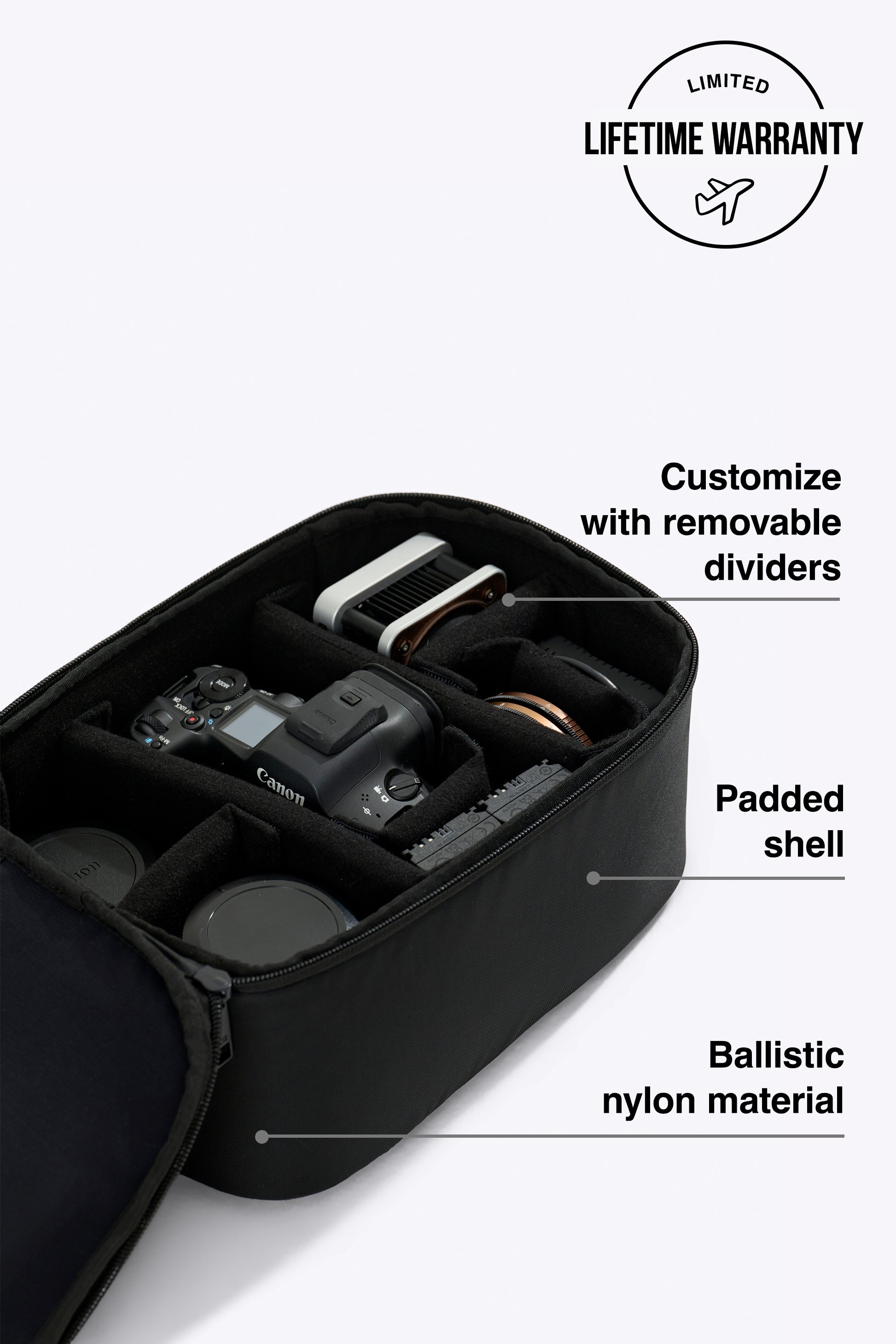 beis-accessories-camera-gear-insert-organiseur-noir image 2
