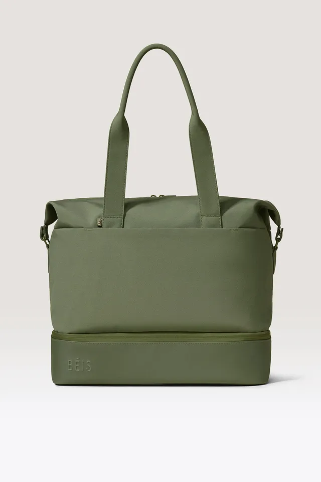beis-the-weekender-sac-week-end-olive-fond-chaussures image 1