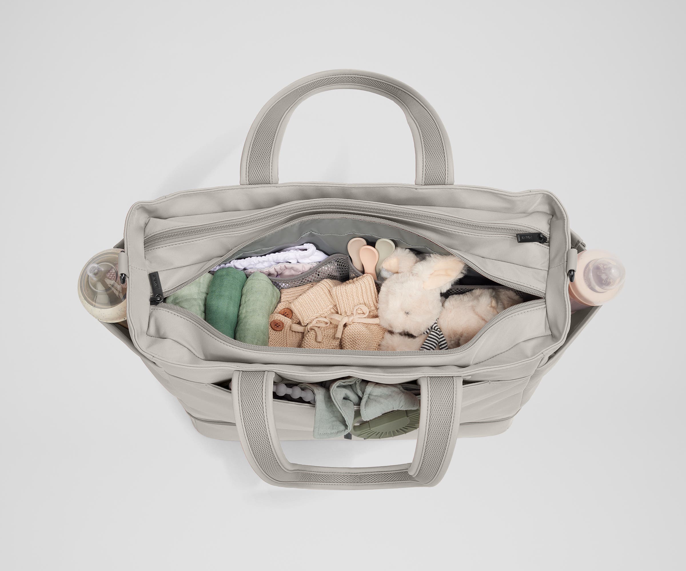 away-double-diaper-tote-sac-langer-gris-cloud-gray image 4