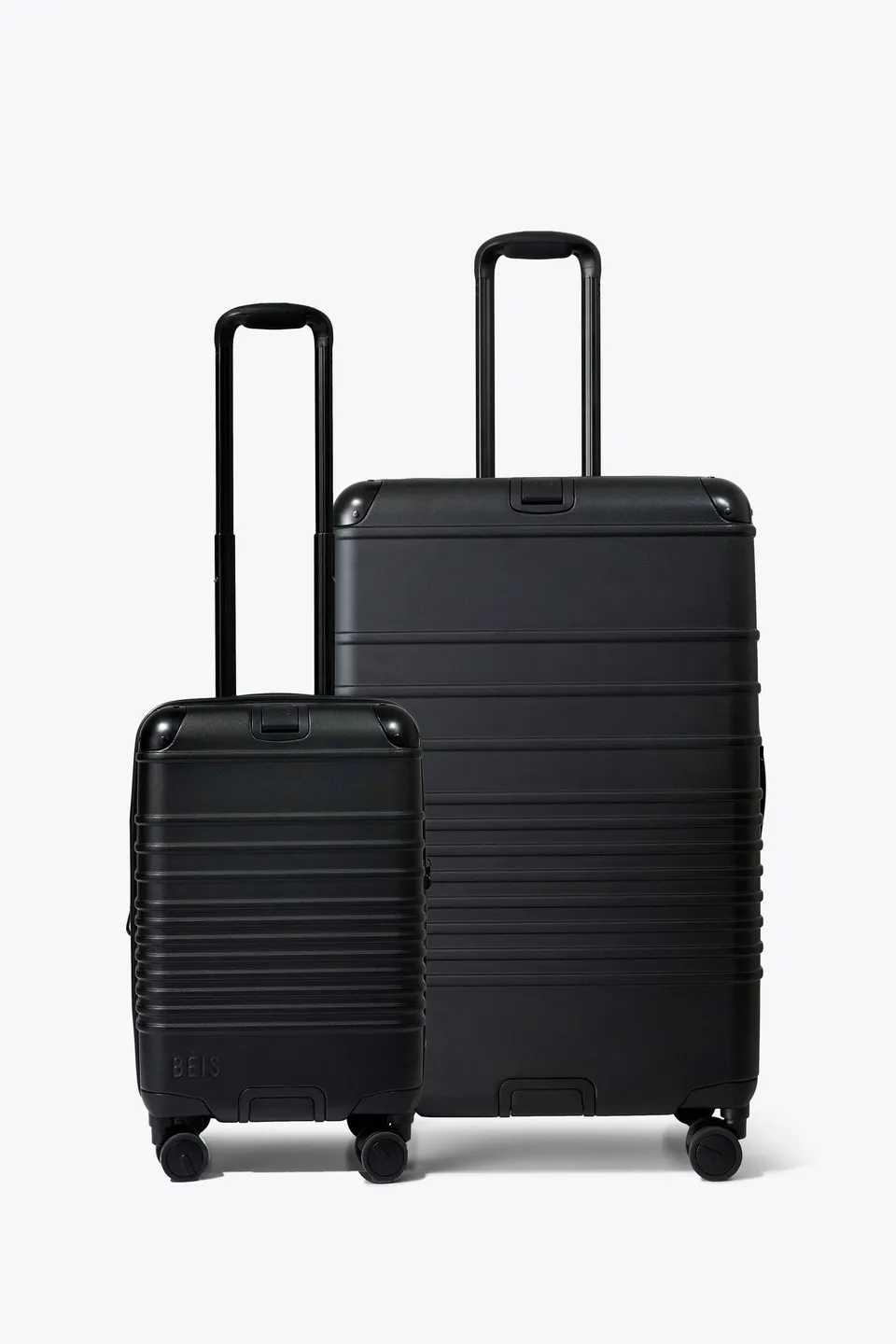 beis-hybrid-luggage-set-valises-cabine-soute-noires image 1