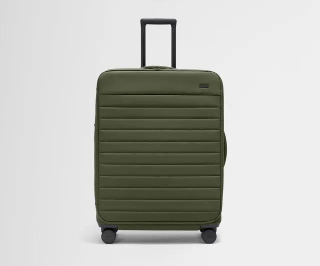 away-checked-softside-large-valise-soute-vert-olive image 1