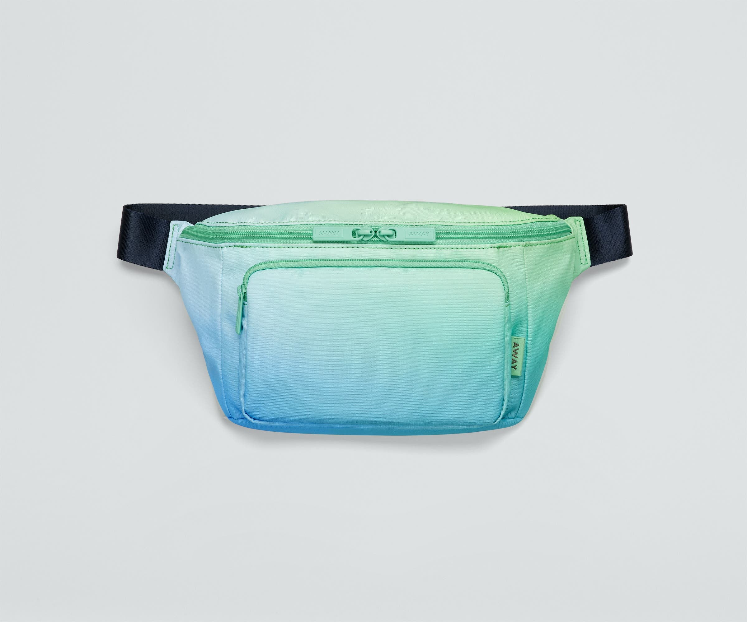 away-everywhere-sling-sac-sling-sunrise-bleu-vert image 1