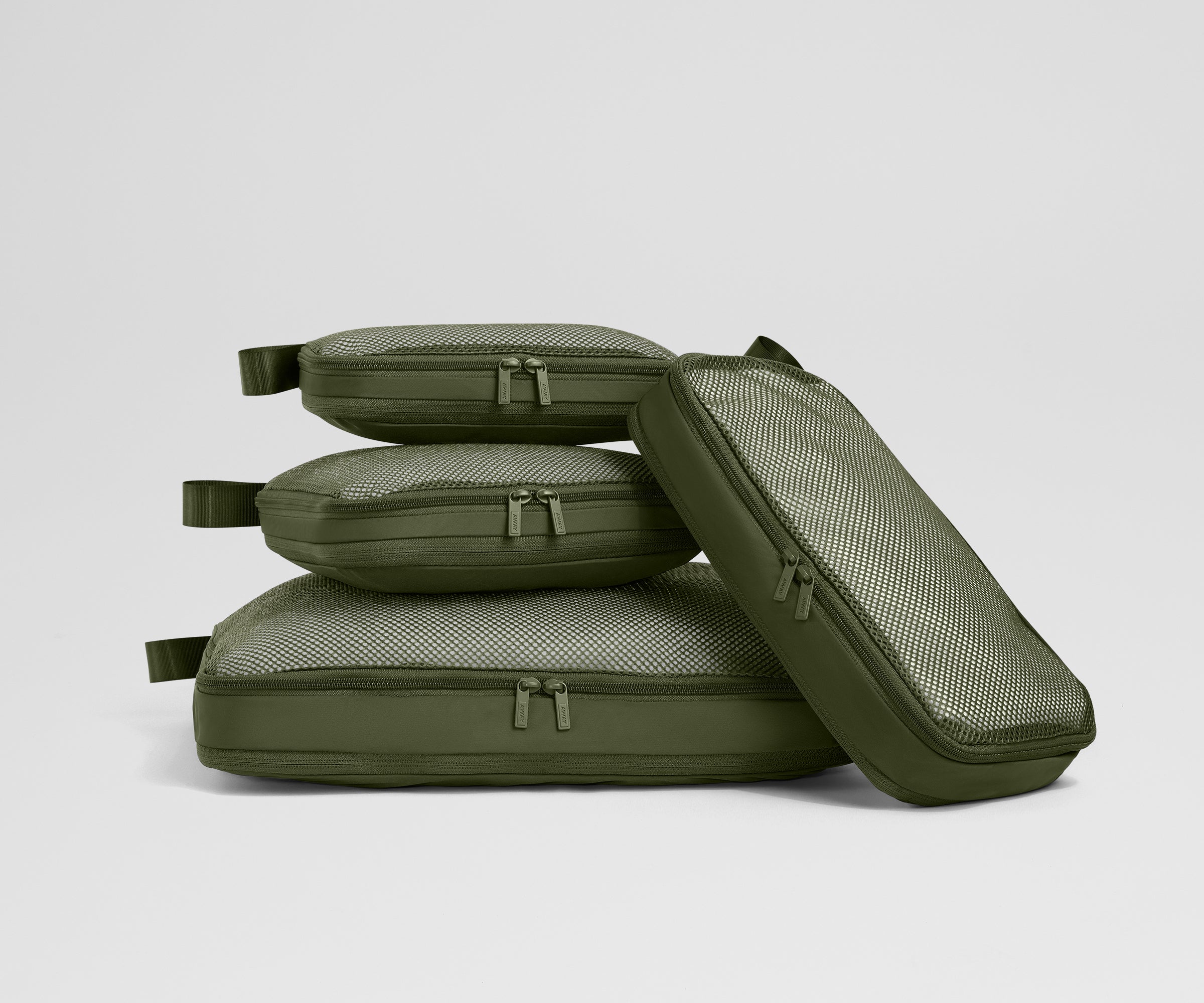 away-packing-cubes-compression-organiseur-vert-olive image 1