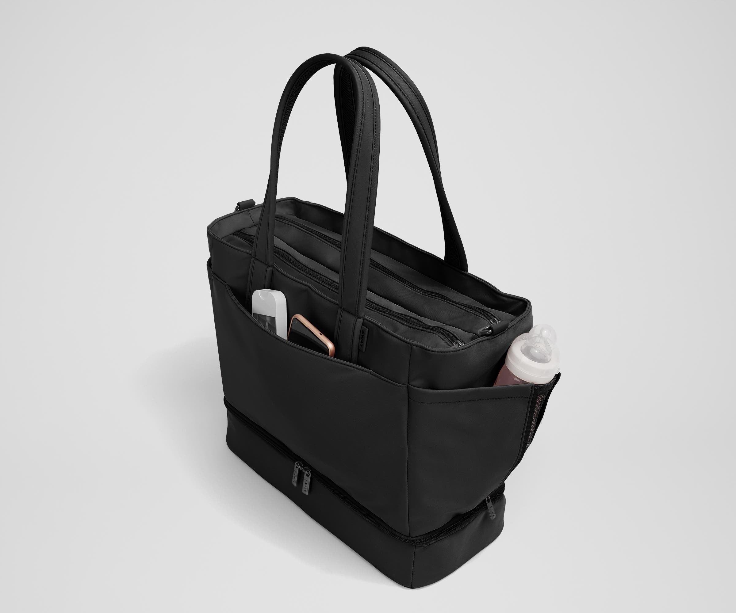 away-double-diaper-tote-sac-langer-jet-black-b-b image 3