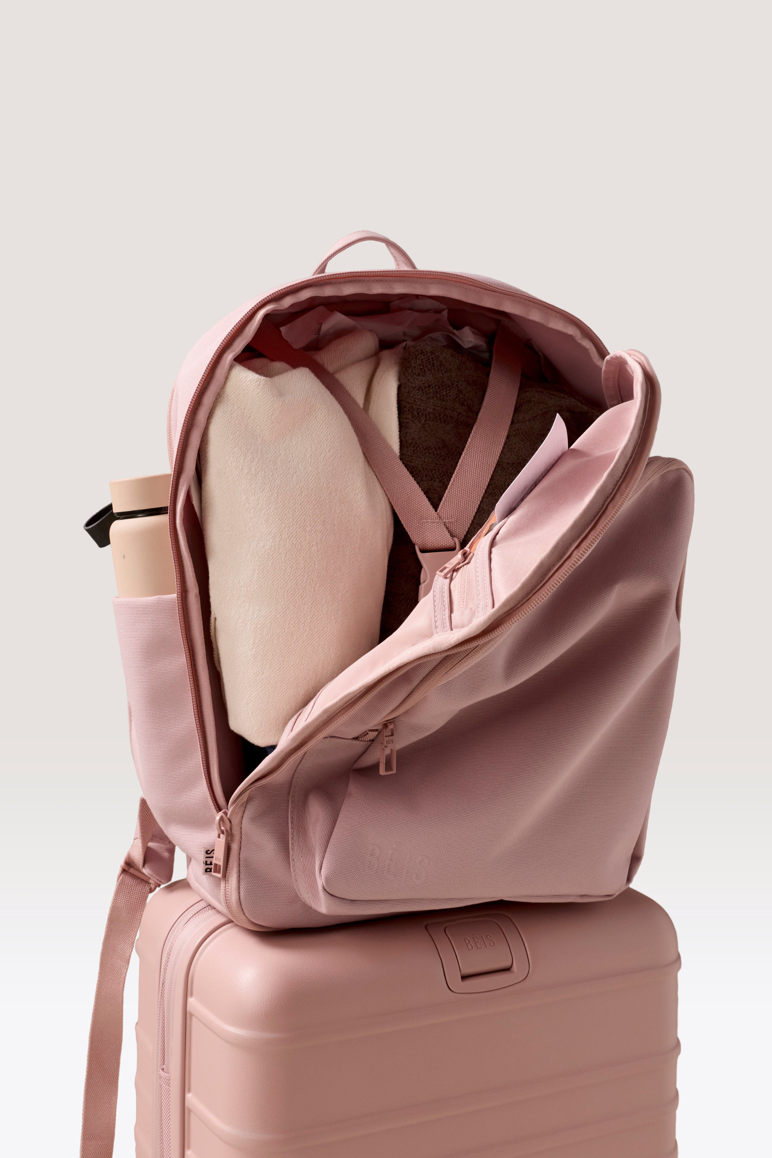 beis-travel-backpack-sac-dos-rose-atlas-pink image 3