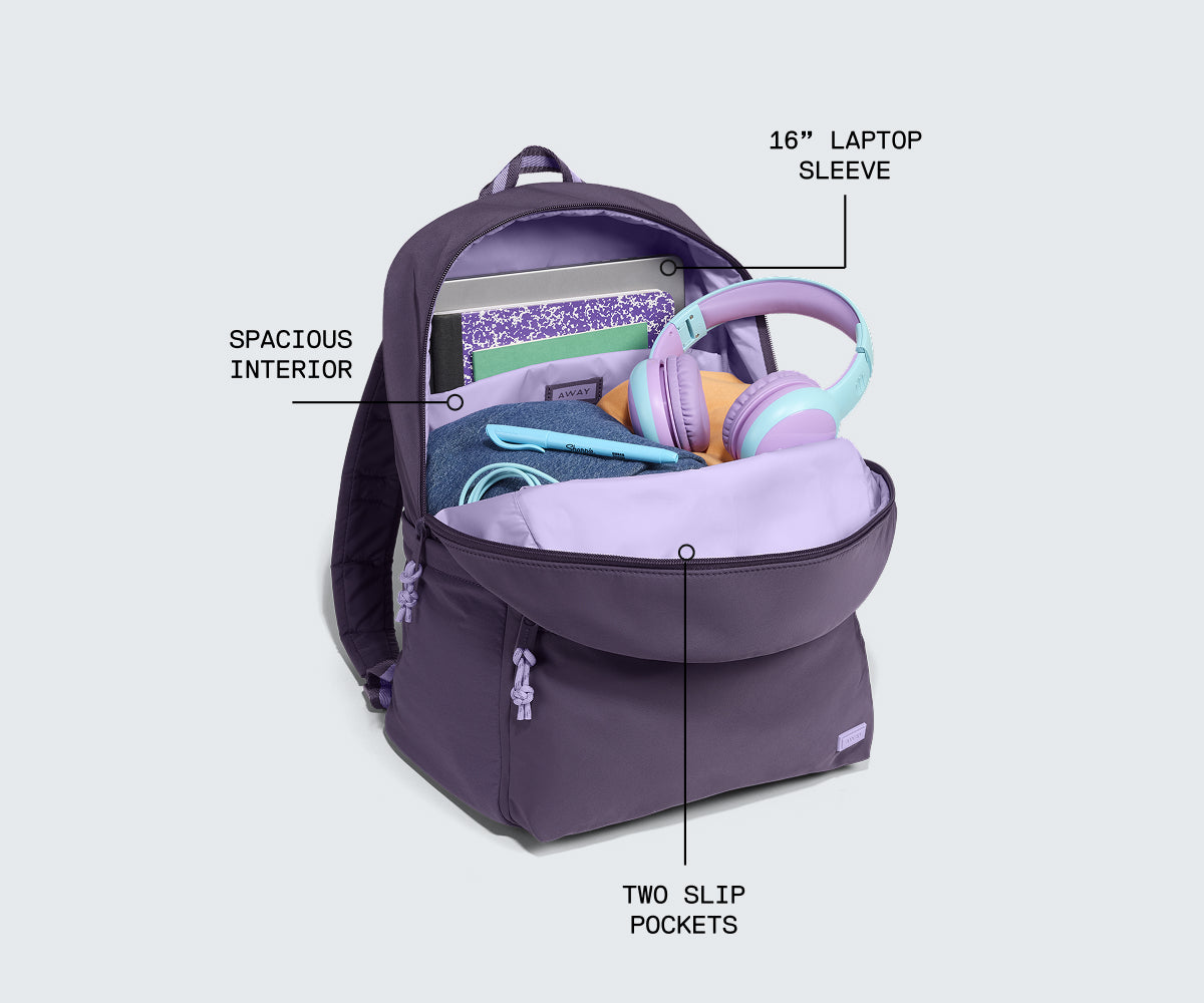 away-featherlight-sac-dos-misty-purple-violet-nylon image 3