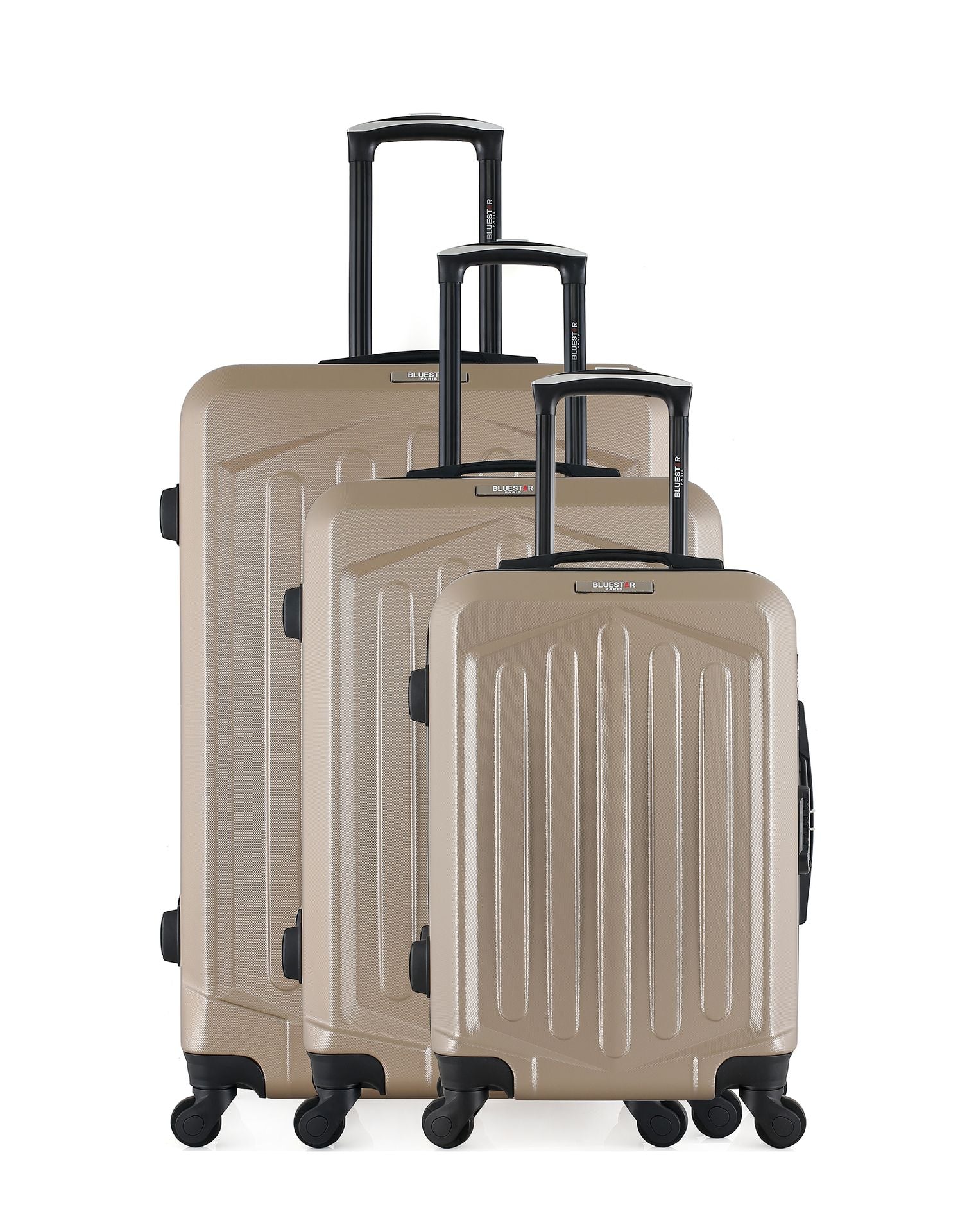 bluestar-hagen-set-3-valises-rigides-noires-cabine-37l image 1