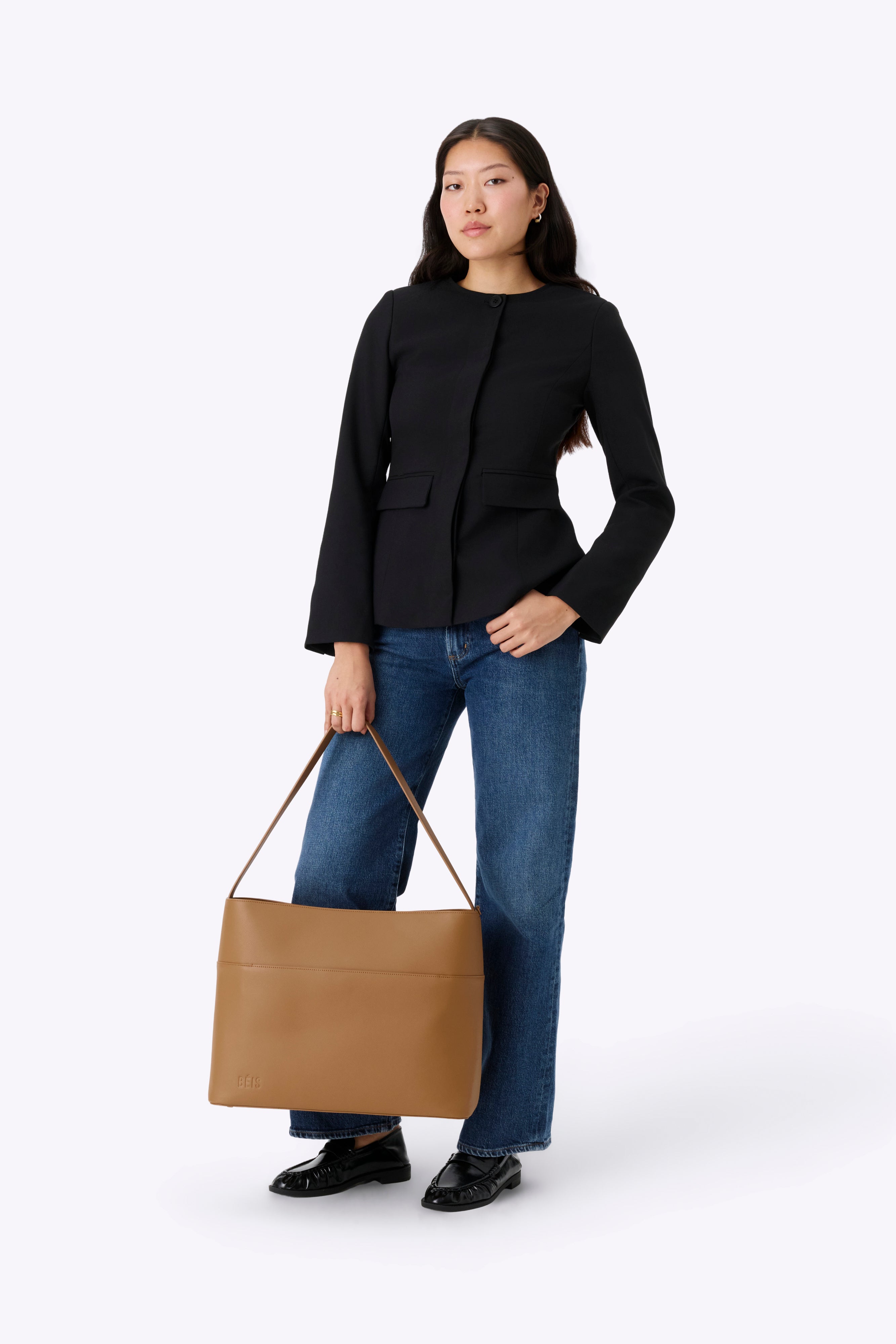 b-is-diaper-tote-sac-langer-camel-simili-cuir image 8