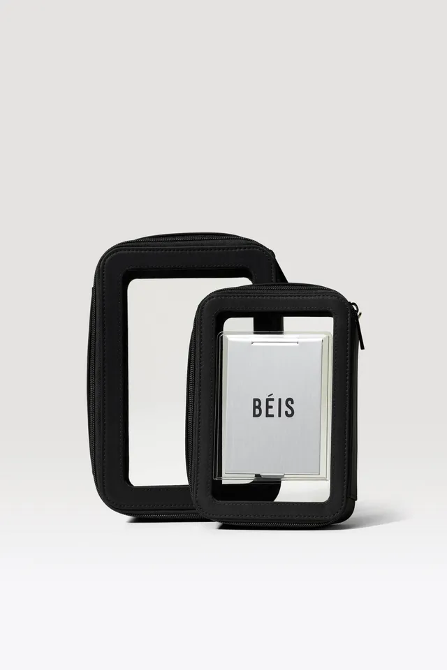 beis-in-flight-cosmetic-set-trousse-voyage-noir-tsa image 1