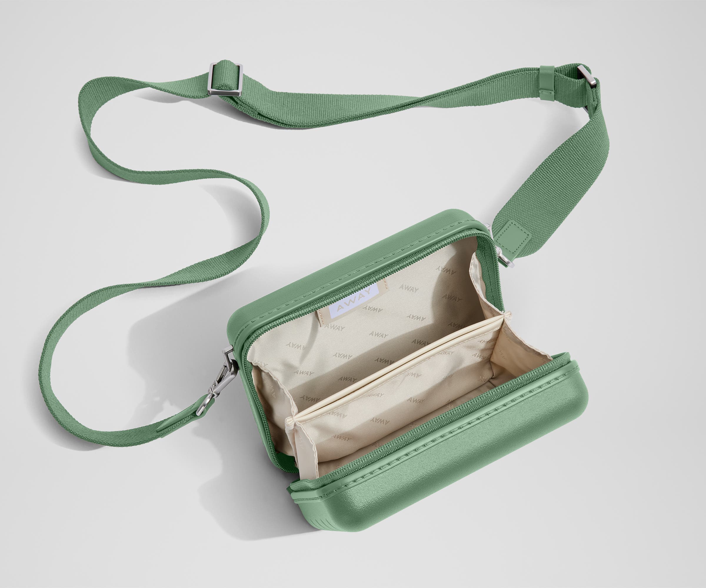 away-mini-crossbody-sac-bandouli-re-vert-sea-green-rigide image 2