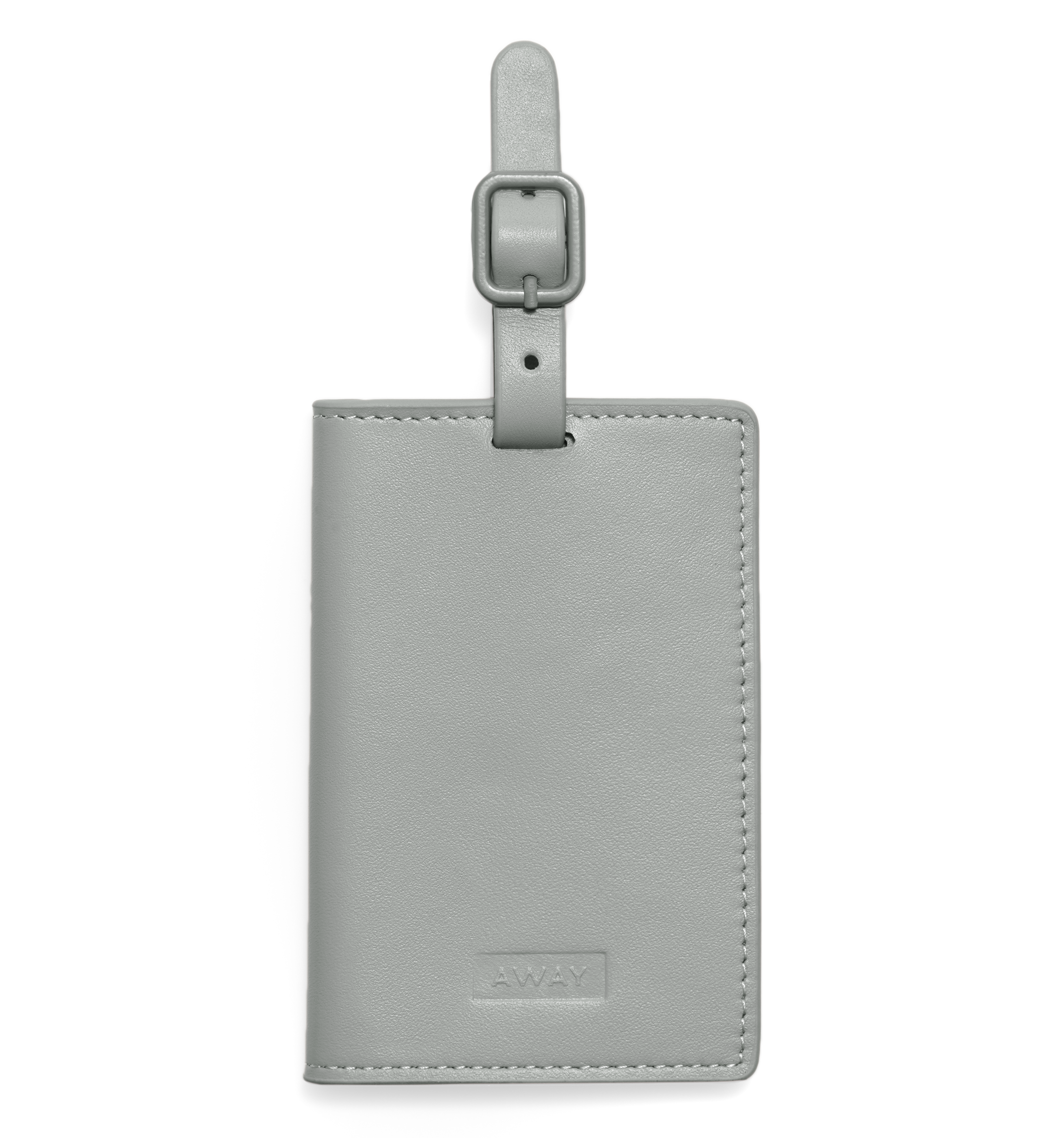 away-aluminum-luggage-tag-tiquette-bagage-silver-aluminium image 1
