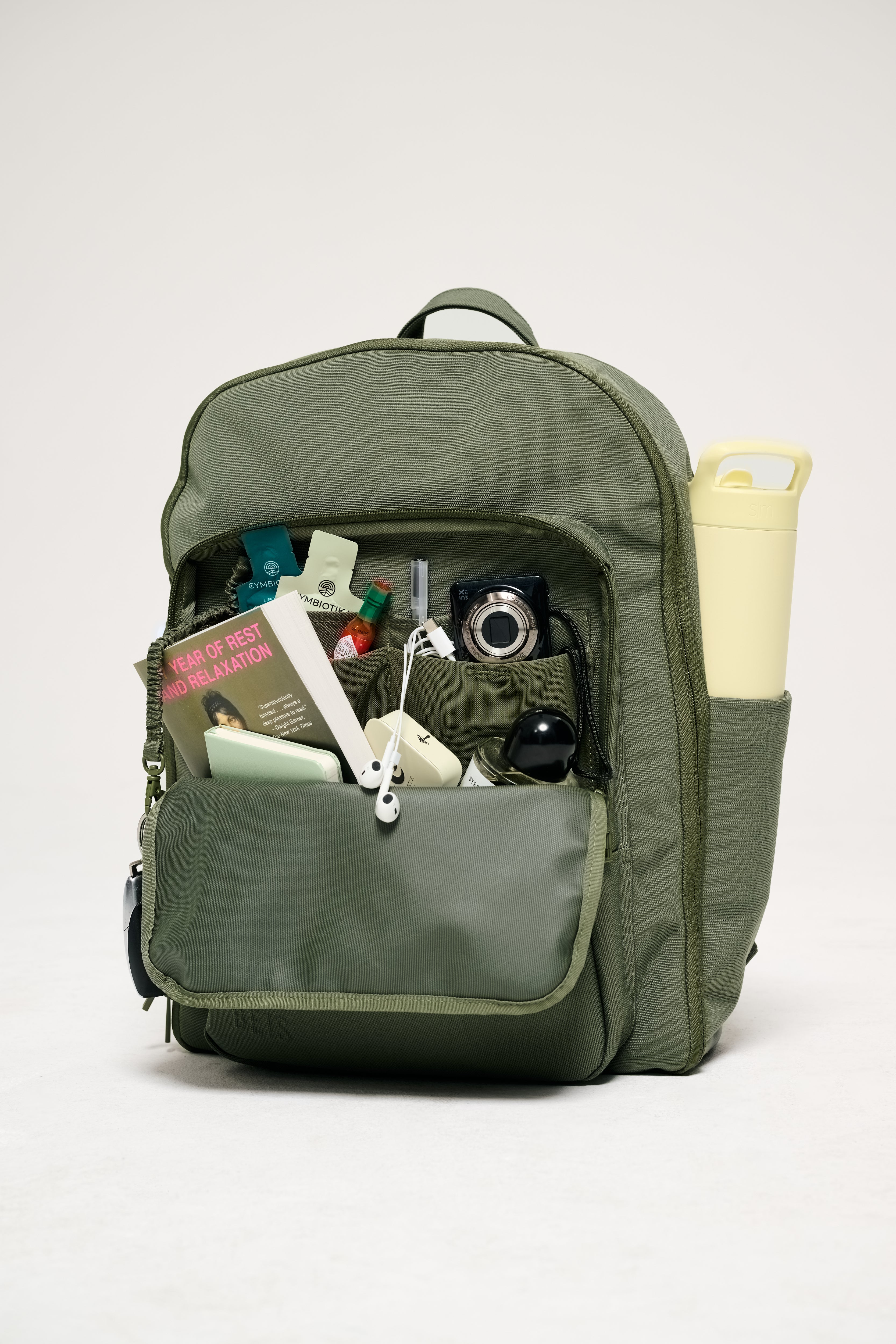beis-travel-backpack-sac-dos-olive-ordinateur image 3