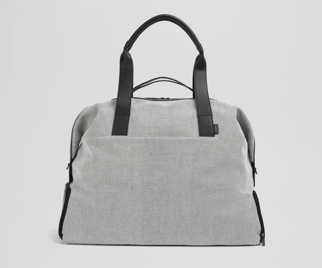 away-transit-canvas-weekender-sac-voyage-noir-toile image 1