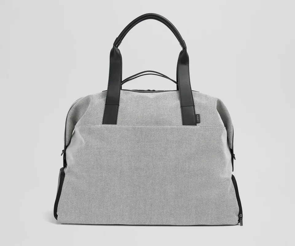 away-transit-canvas-weekender-sac-voyage-noir-toile image 1